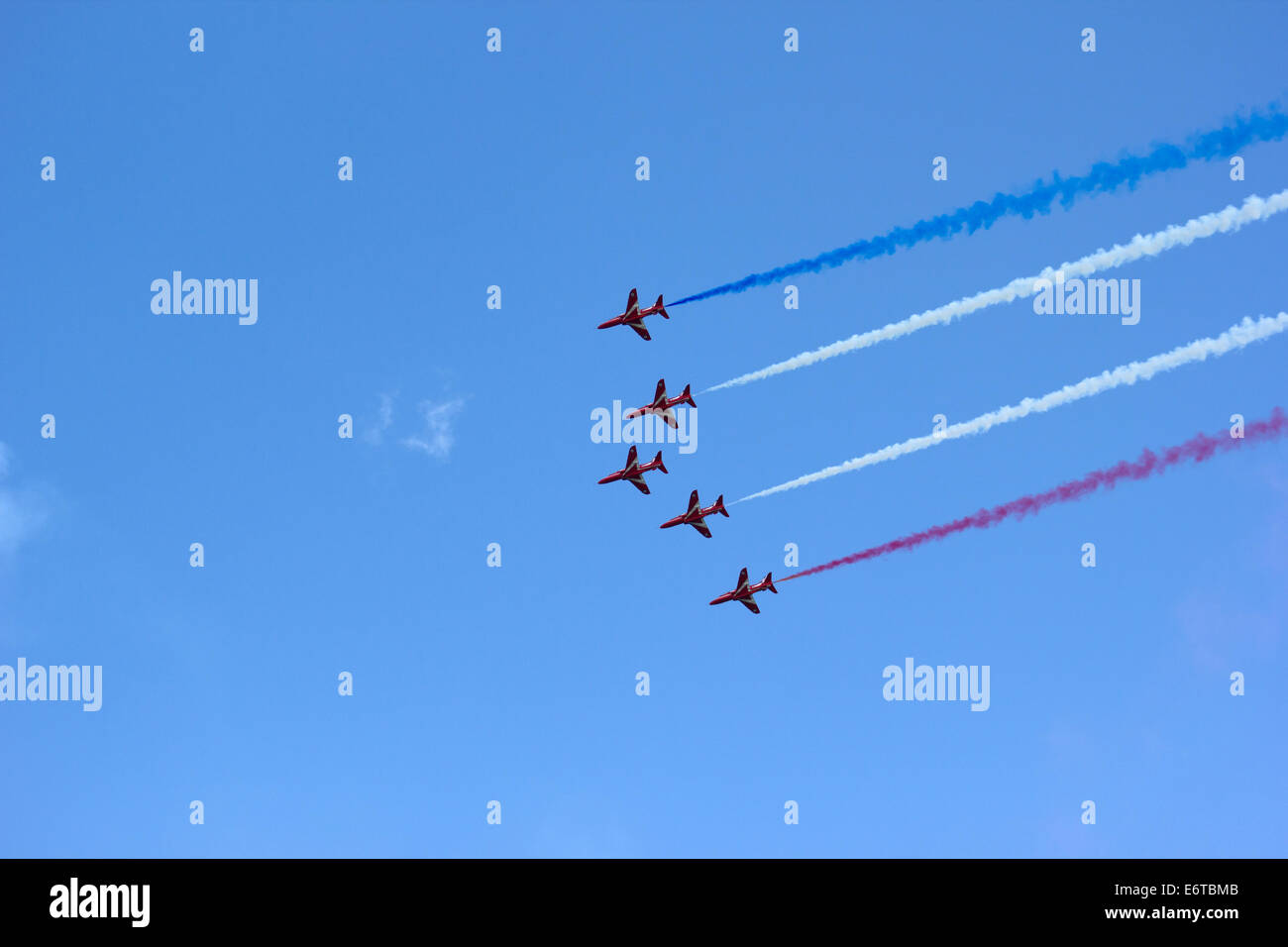 Red Arrows display Stock Photo