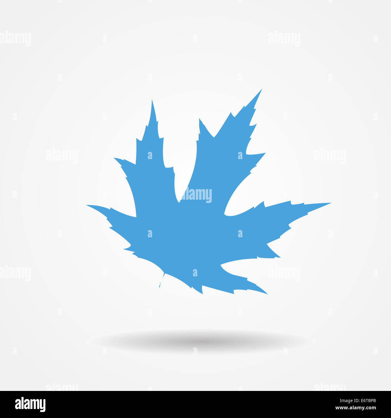 Vector Illustration of Maple Leaf Icon Stock Photo - Alamy