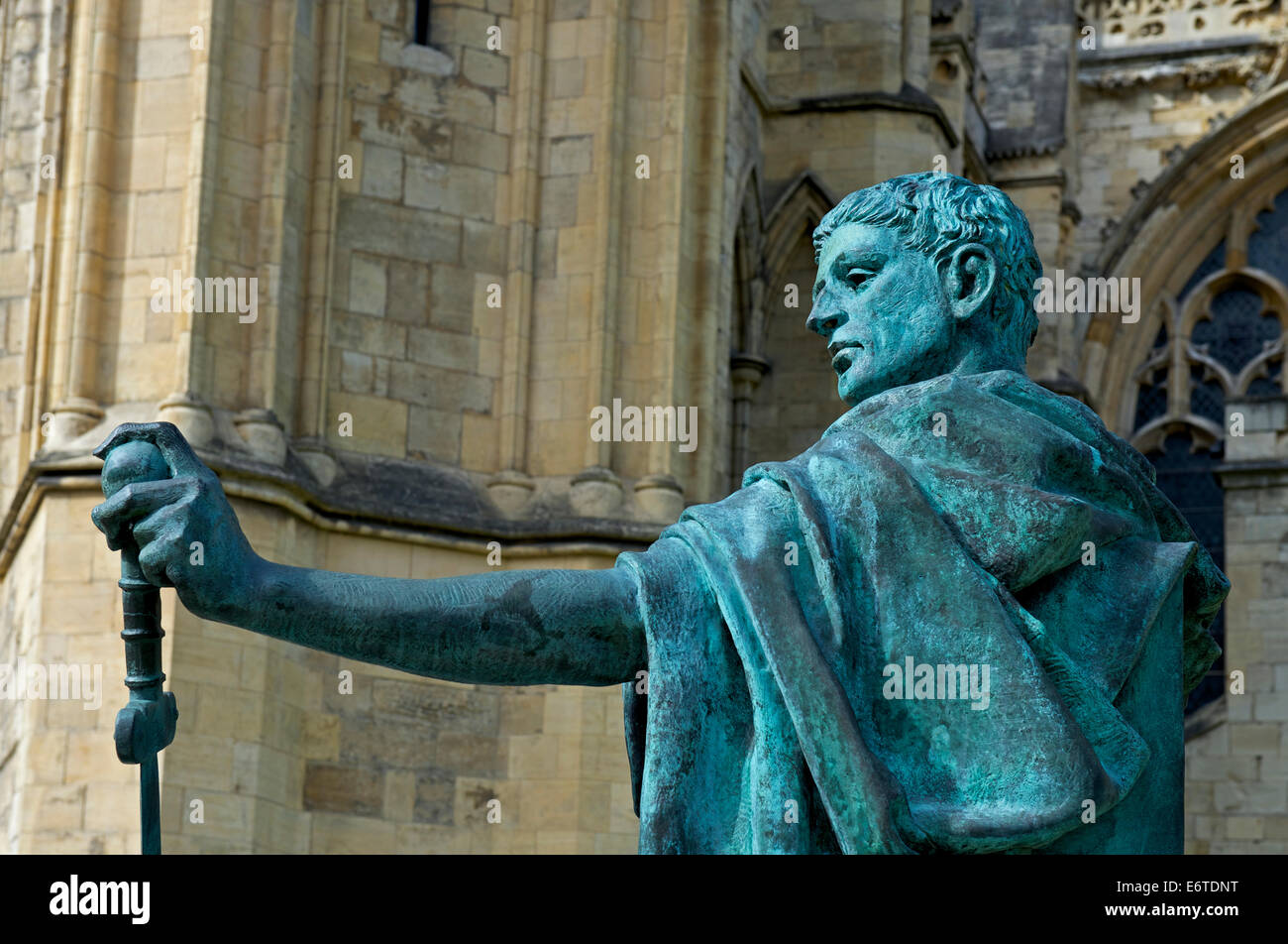 Statue of Roman Emperor, Constantine, York, North Yorkshire, England UK