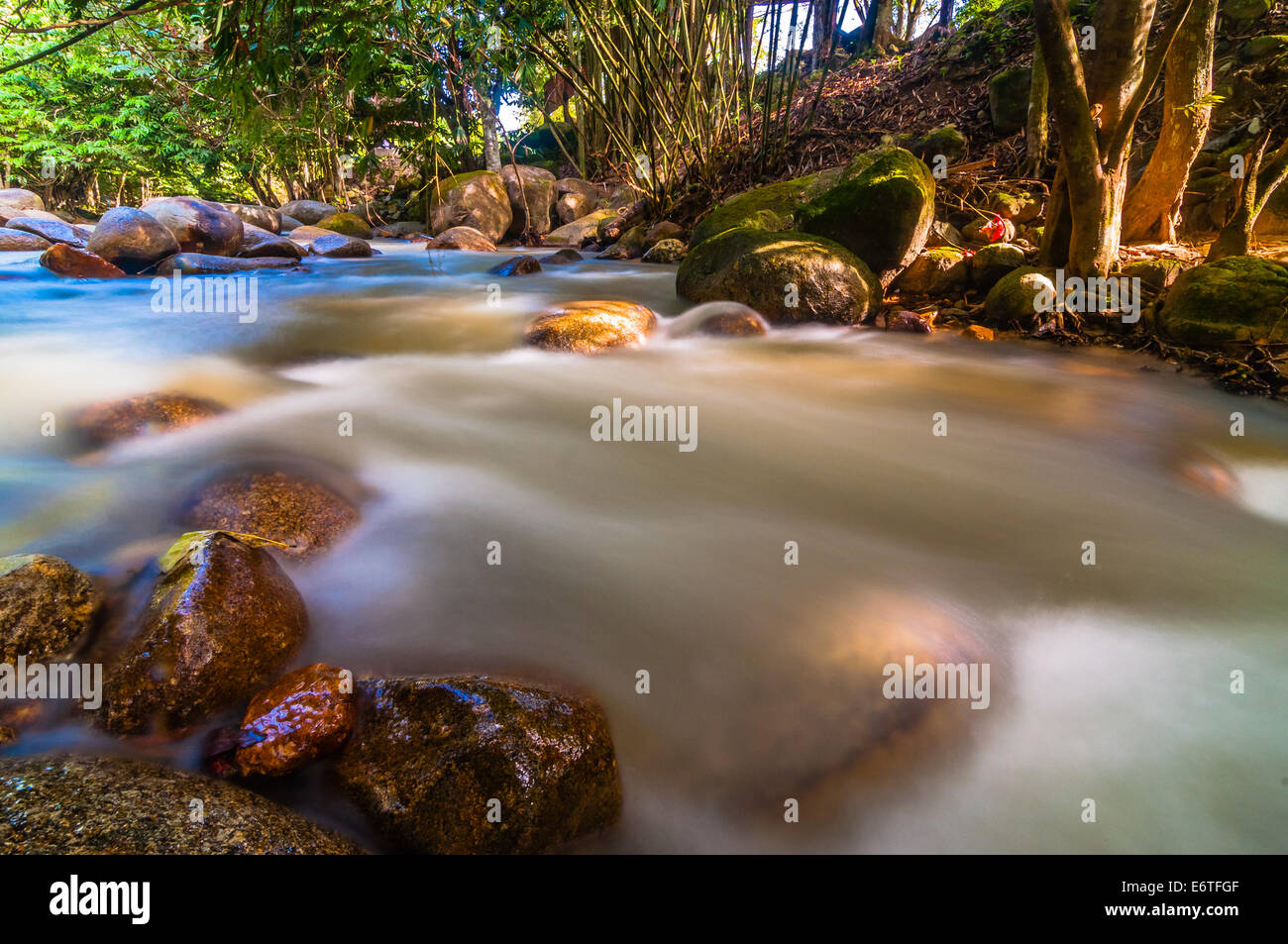 Congkak River background Stock Photo