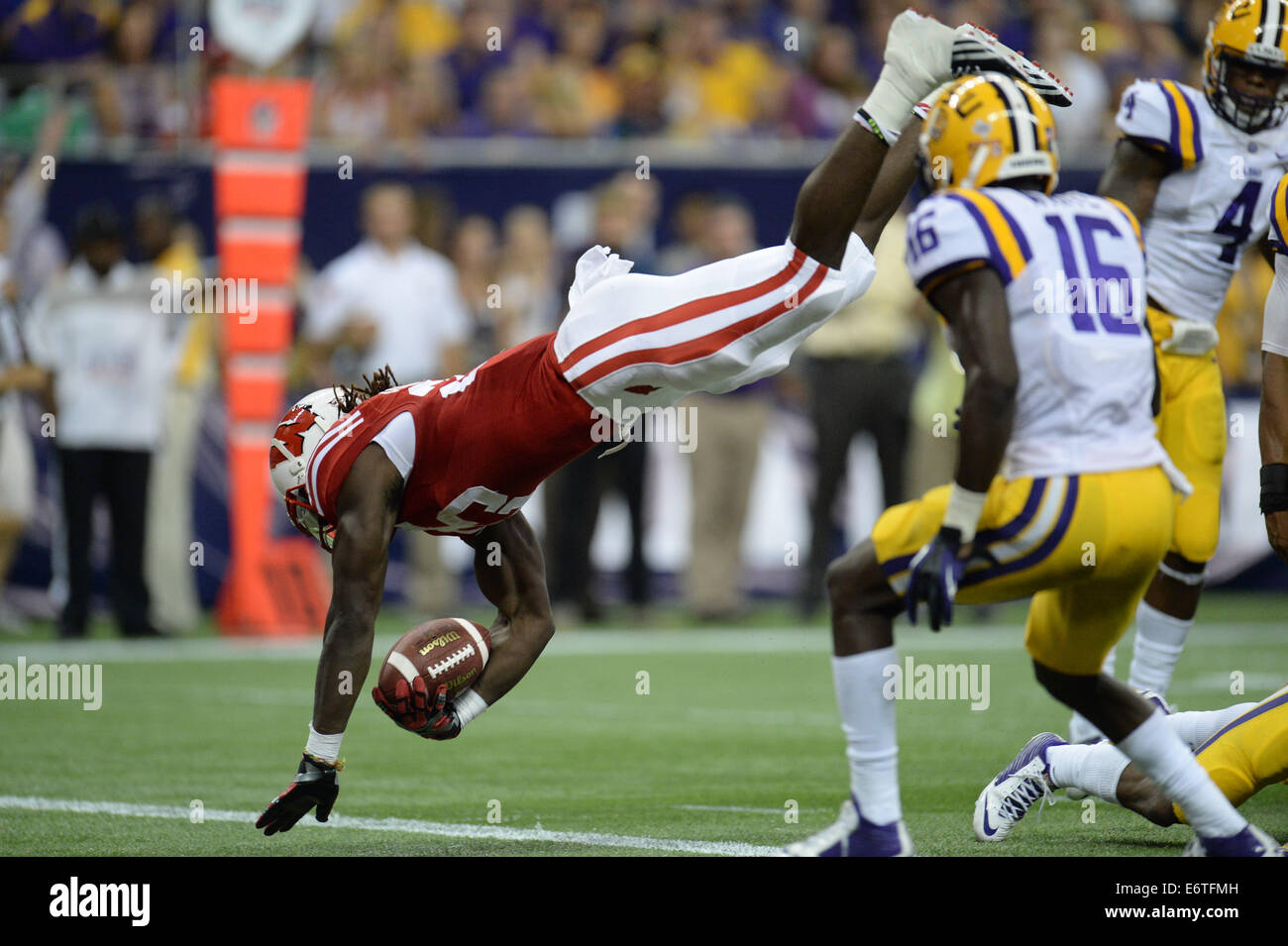 Wisconsin badgers running back melvin gordon 25 hires stock