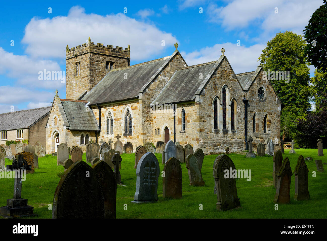 St Mary's Church, in the village of Kilburn, North Yorkshire, England