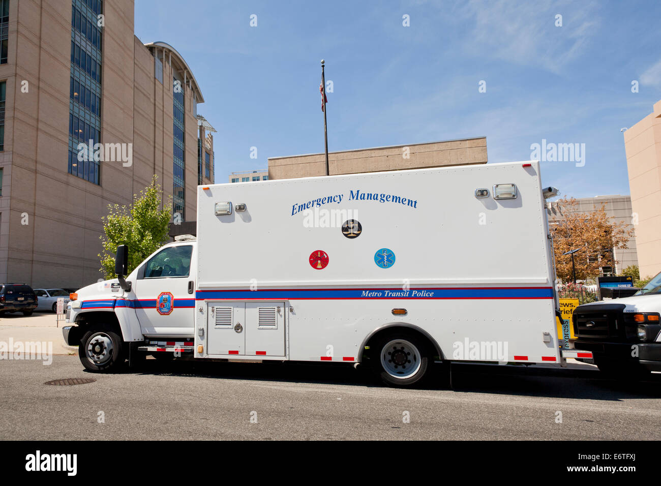 Metro Transit Police Emergency Management truck - Washington, DC USA Stock Photo