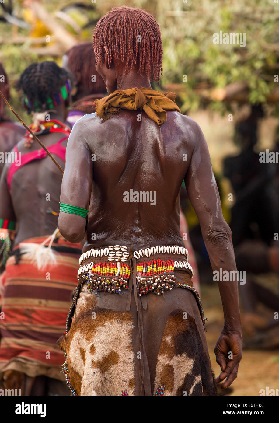 Bashada Tribe Woman Whipped During A Bull Jumping Ceremony, Dimeka, Omo  Valley, Ethiopia Stock Photo - Alamy