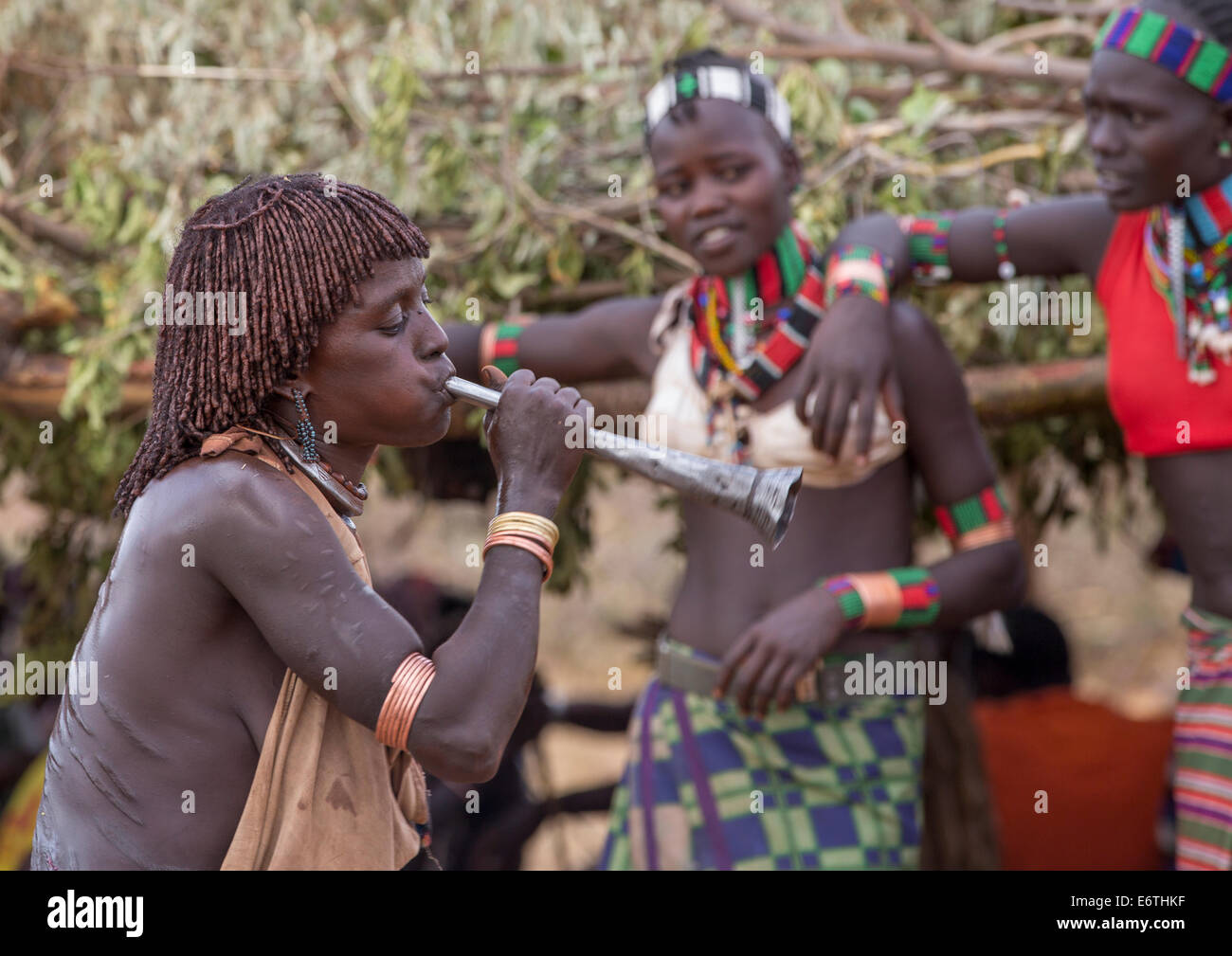 Bashada Tribe During A Bull Jumping Ceremony, Dimeka, Omo Valley ...