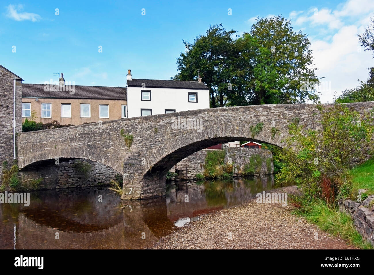 Frank's Bridge and the River Eden. Kirkby Stephen, Cumbria, England, United Kingdom, Europe. Stock Photo