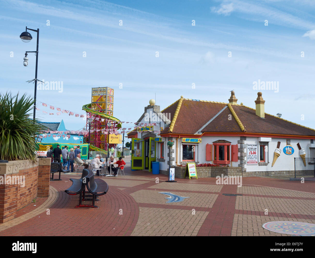 Amusement park in Rhyl Denbighshire Wales UK Stock Photo - Alamy