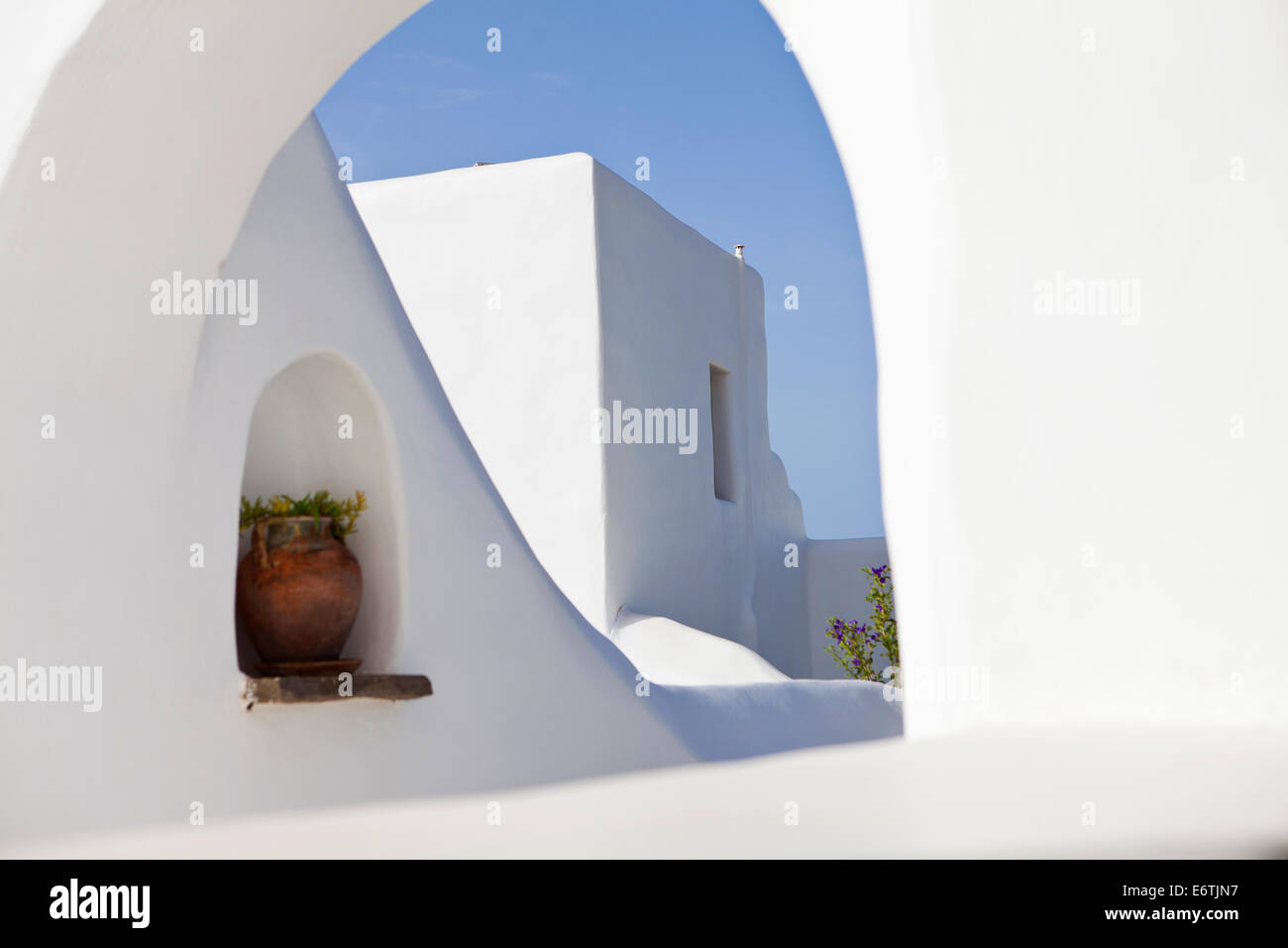 Greek Island Architecture Stock Photo
