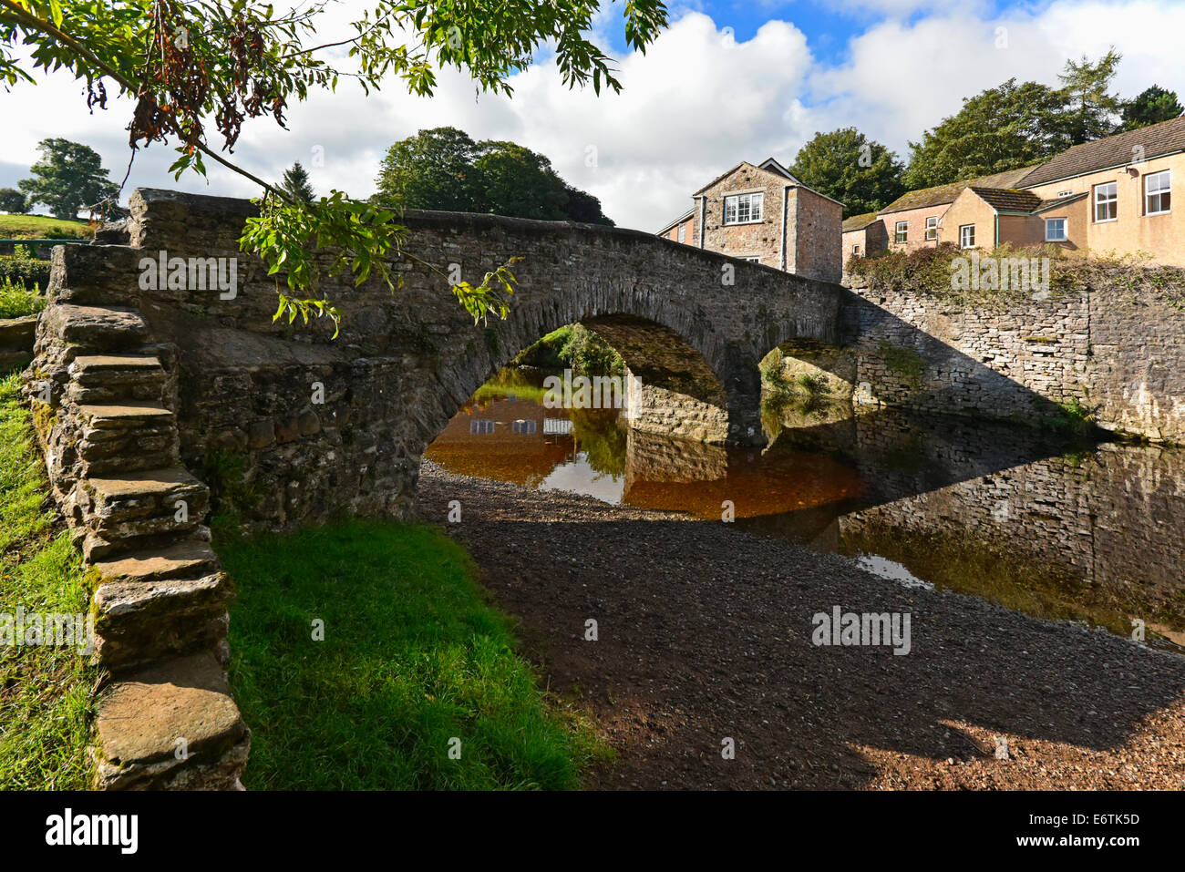 Frank's Bridge and the River Eden. Kirkby Stephen, Cumbria, England, United Kingdom, Europe. Stock Photo