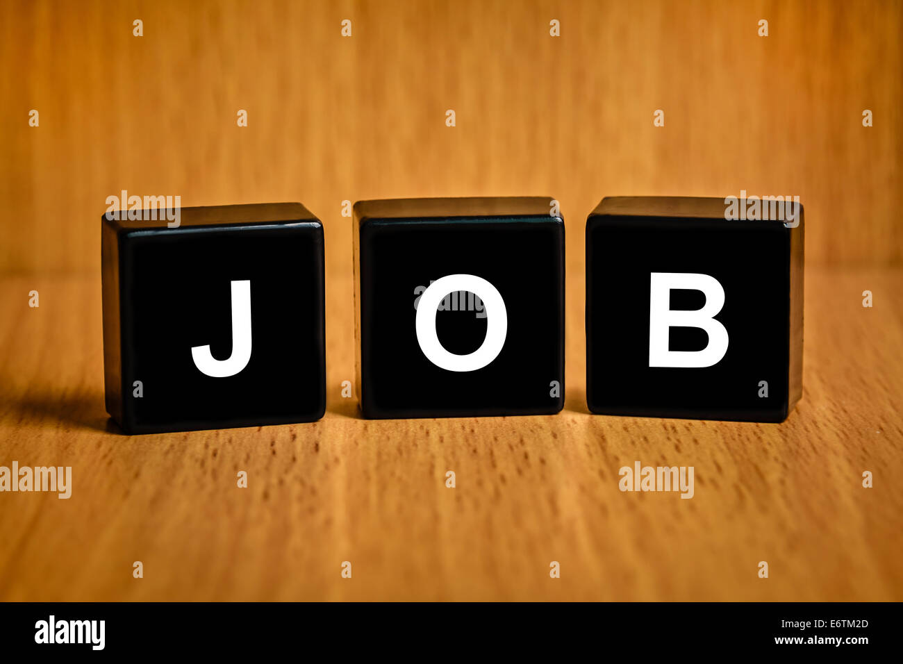 job career text on black block, business concept Stock Photo Alamy
