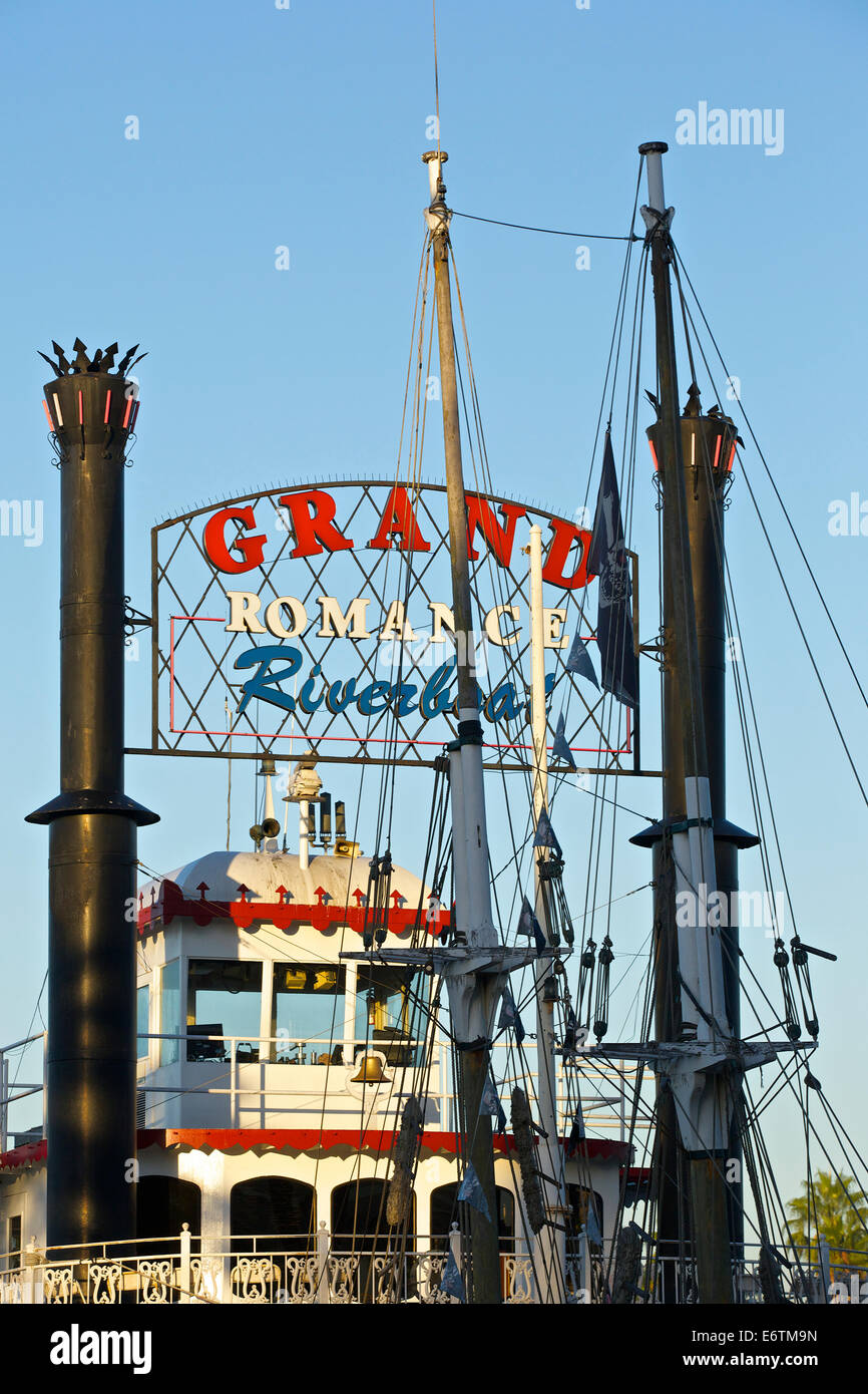 Funnels and Masts. Long Beach, California. Stock Photo