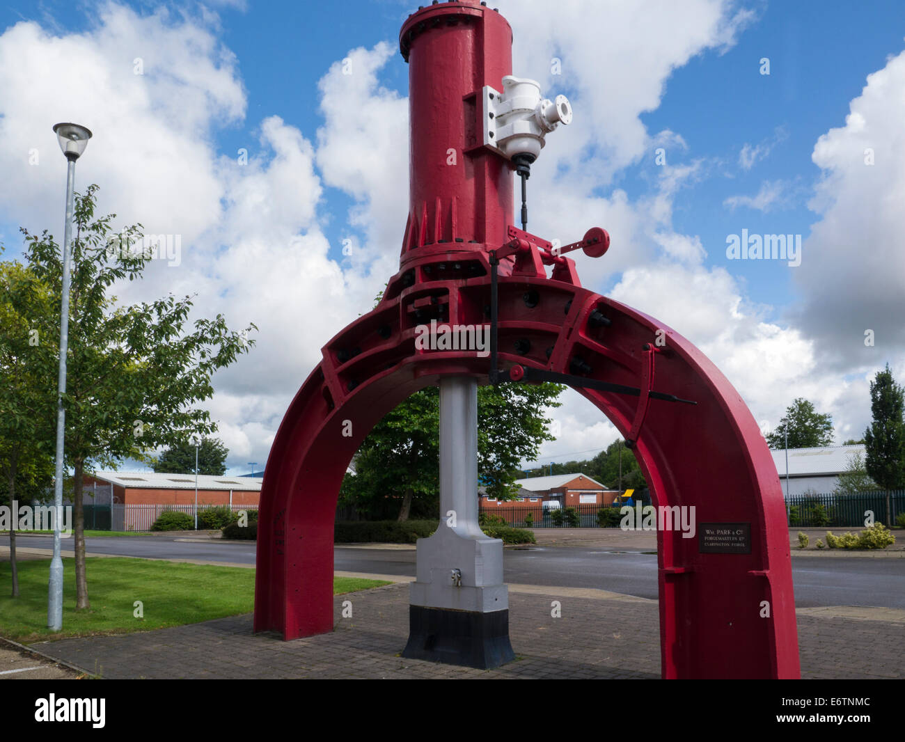Steam Powered hammer used to manufacture crankshafts connecting rods