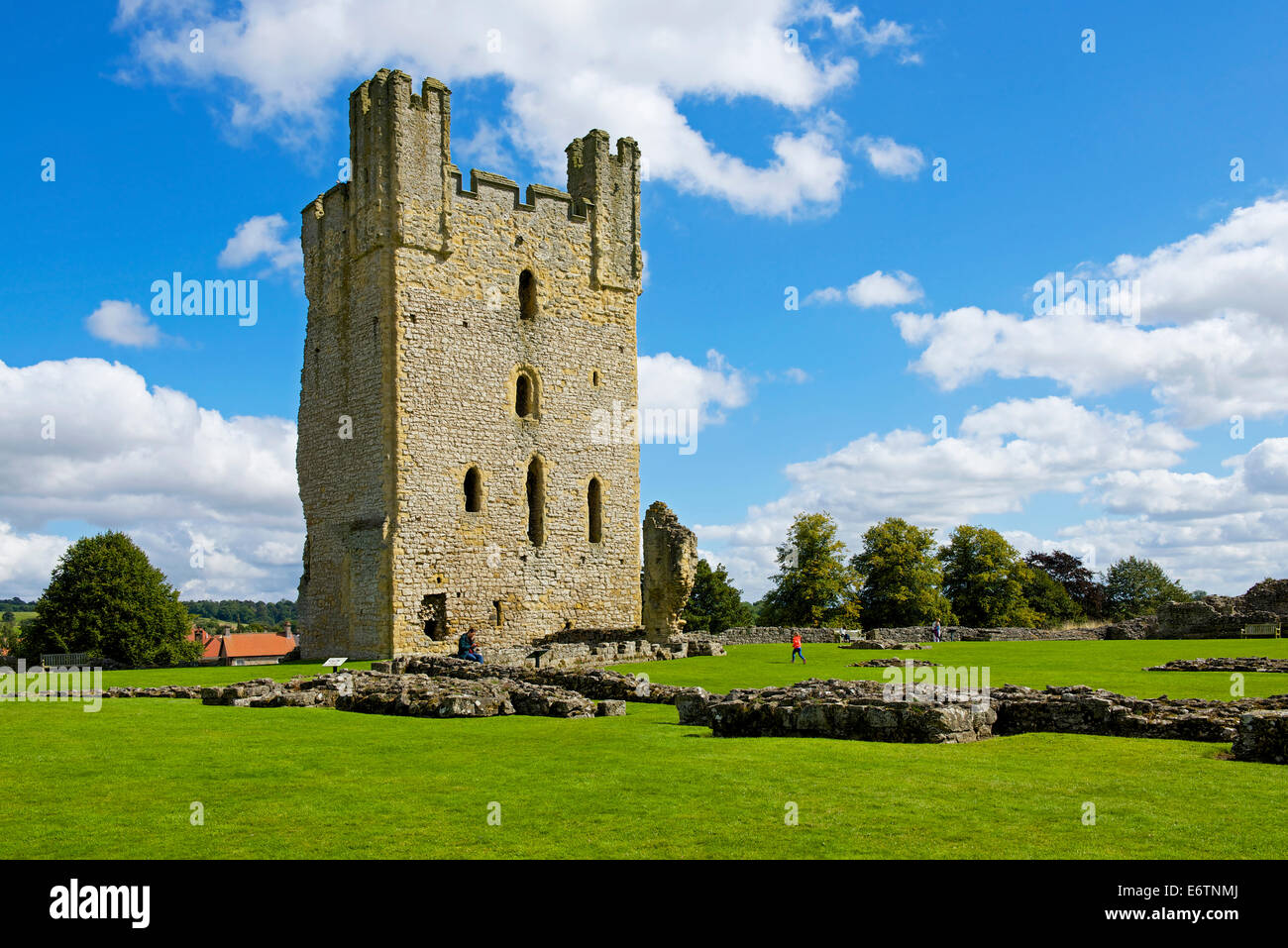Helmsley Castle, North Yorkshire, England UK Stock Photo