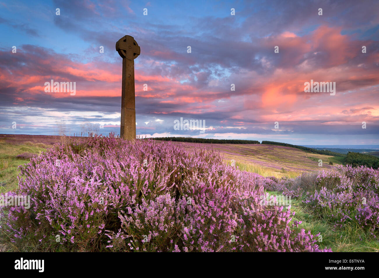 Millennium Cross at Rosedale Abbey on The North Yorkshire Moors