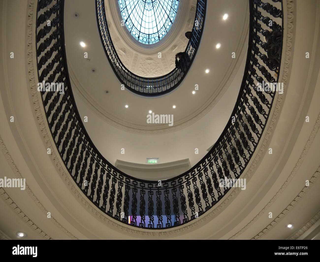 Spiral staircase in Glasgow, Scotland. Museum Uk Stock Photo Alamy