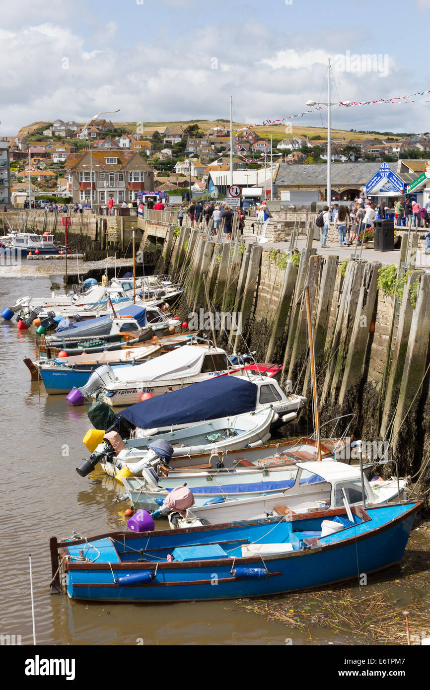 Bridport Harbour in West Bay, on the Jurassic Coast in Dorset Stock ...