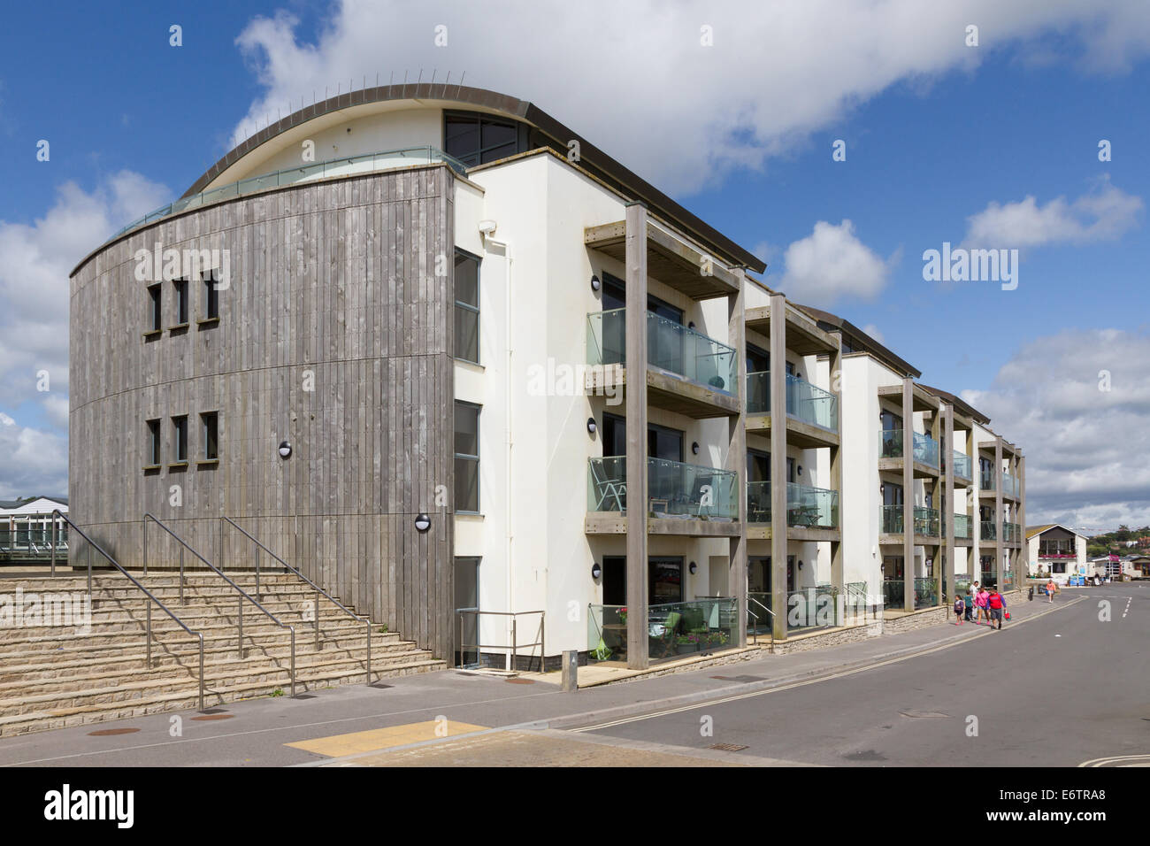 The new Quay West development at West Bay, Bridport on the Jurassic Coast in Dorset. Stock Photo