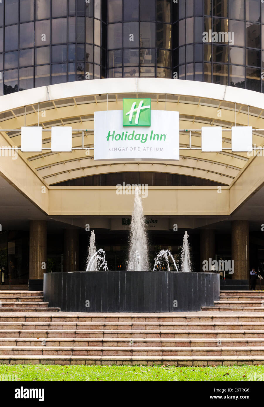 Exterior detail of the Holiday Inn Atrium Hotel, Singapore Stock Photo ...