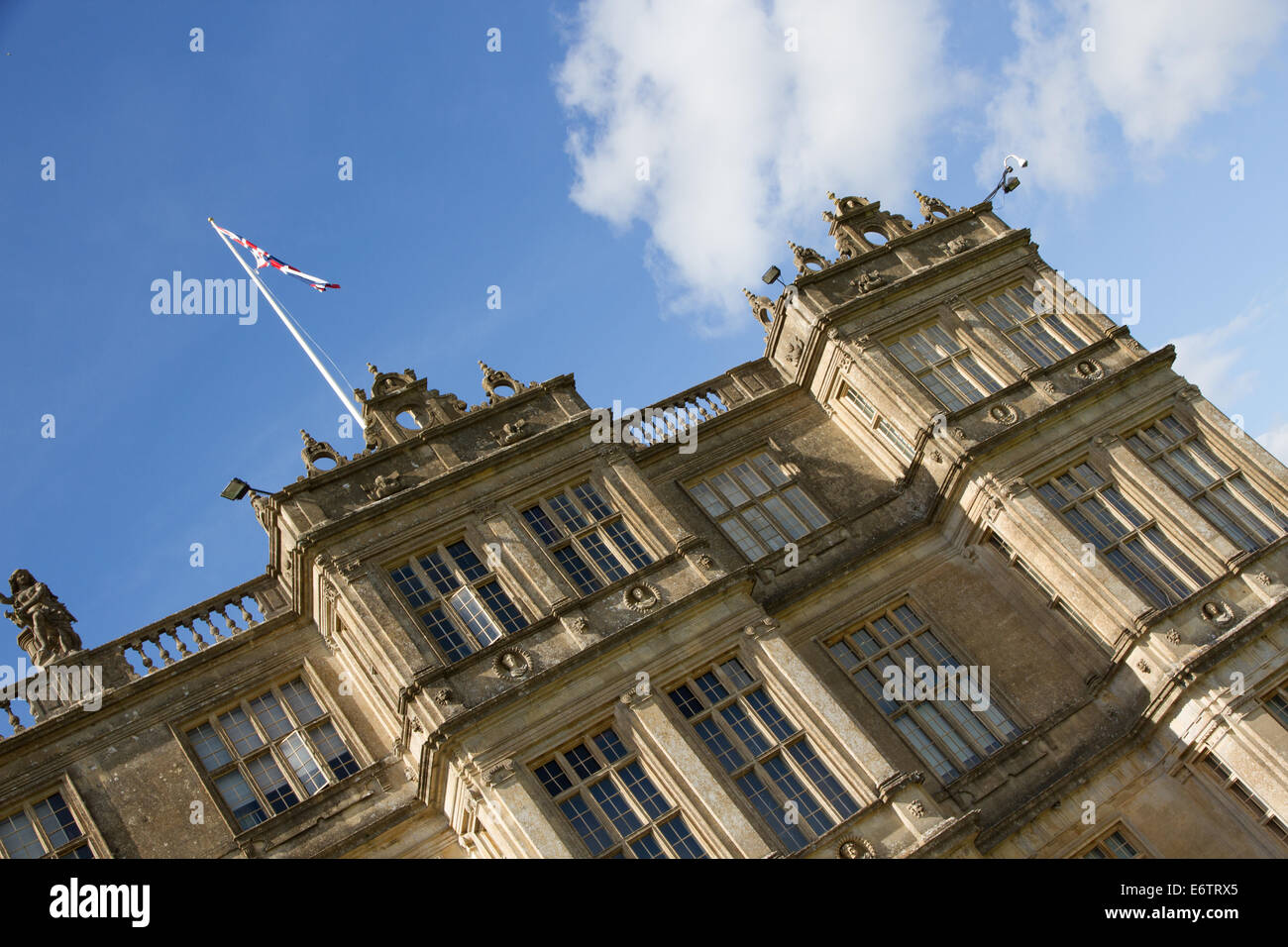 Architectural detail of Longleat House in Wiltshire. Stock Photo
