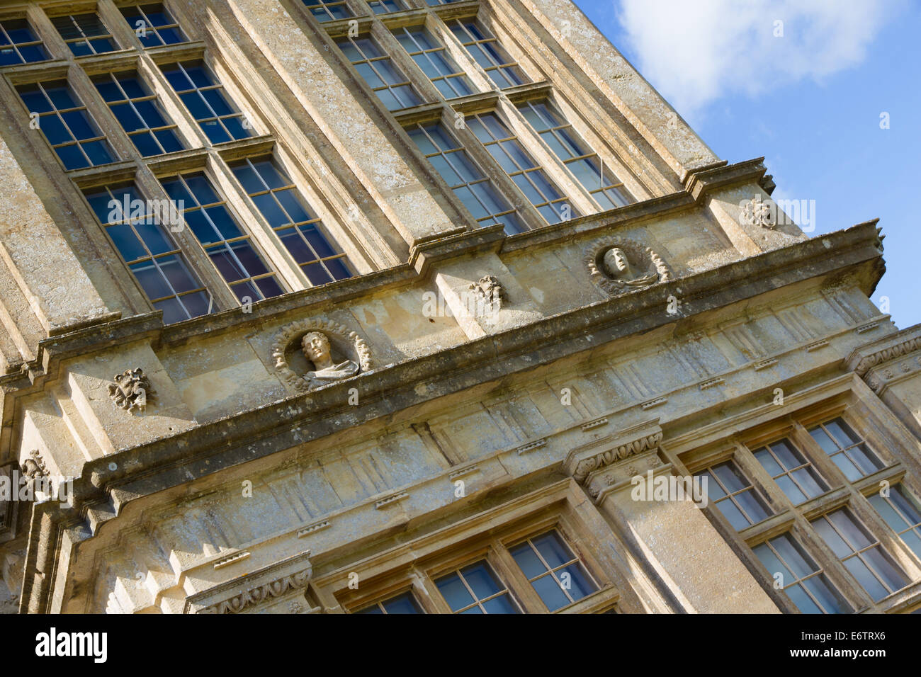 Architectural detail of Longleat House in Wiltshire. Stock Photo