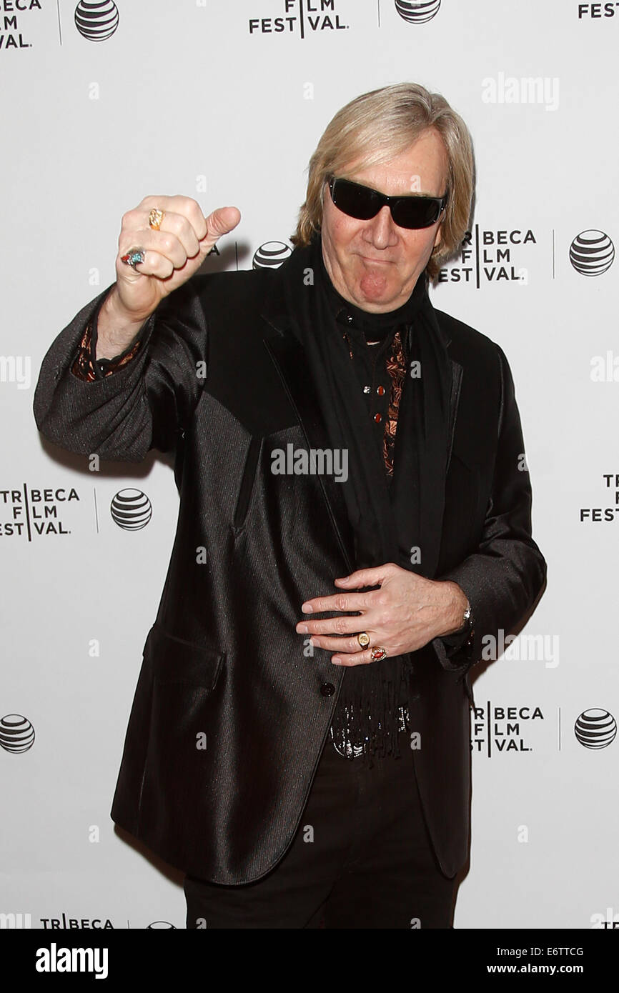 Musician Neal Smith attends the 'Super Duper Alice Cooper' premiere at the 2014 TriBeCa Film Festival at Chelsea Bow Tie Cinemas Stock Photo