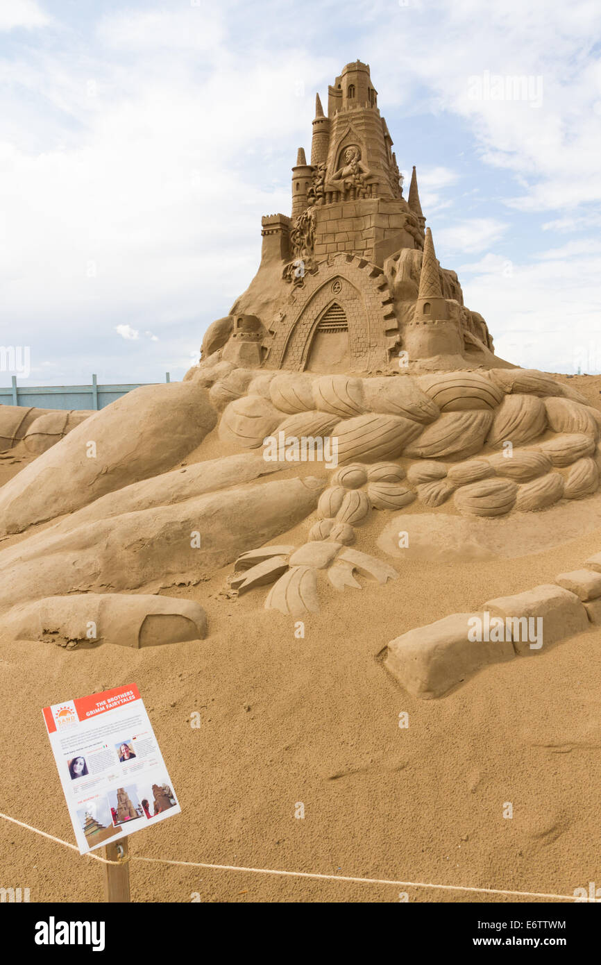 Weston-Super-Mare Sand Sculpture Festival Stock Photo