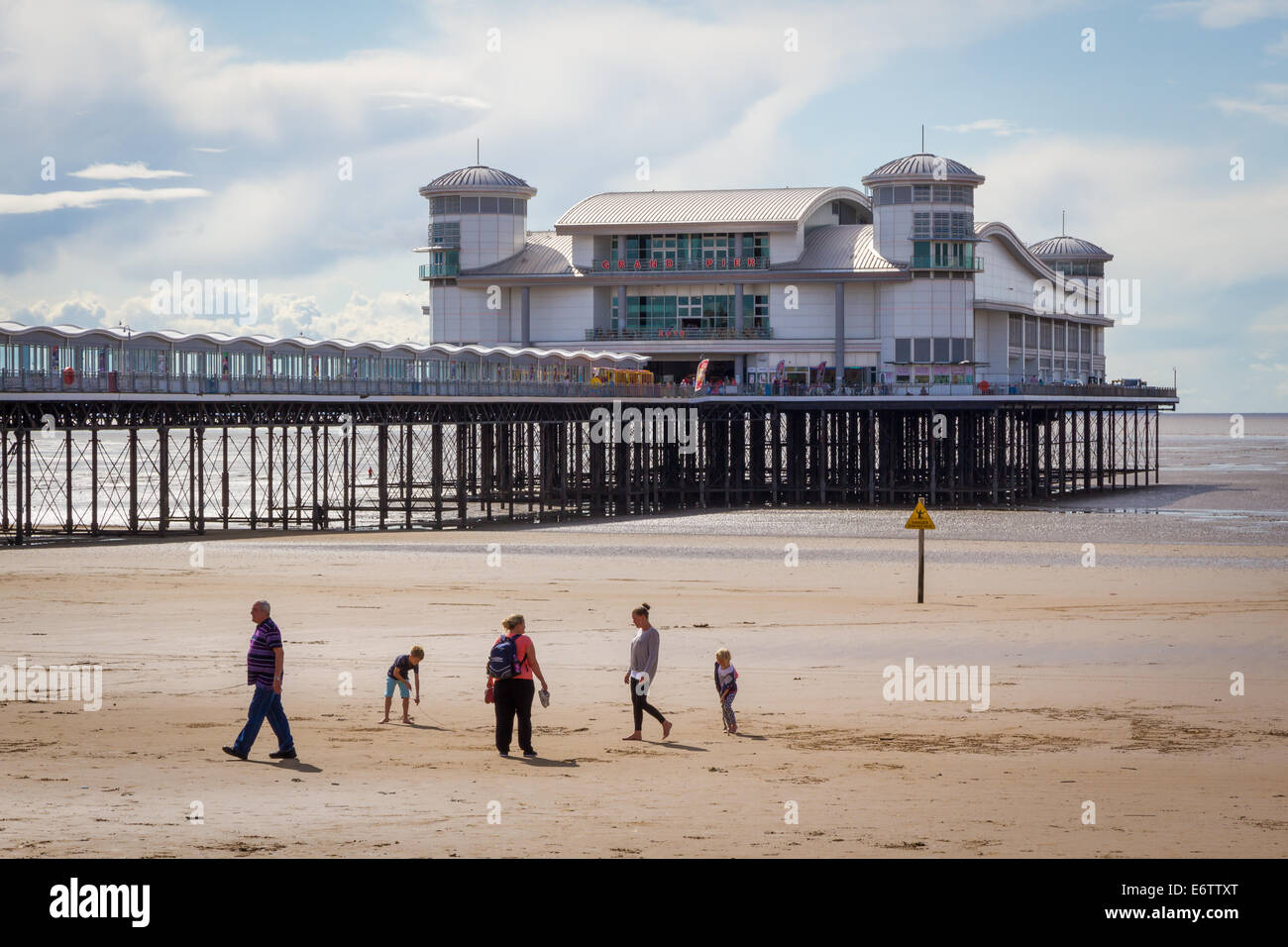 The grand pier at West Super Mare Stock Photo