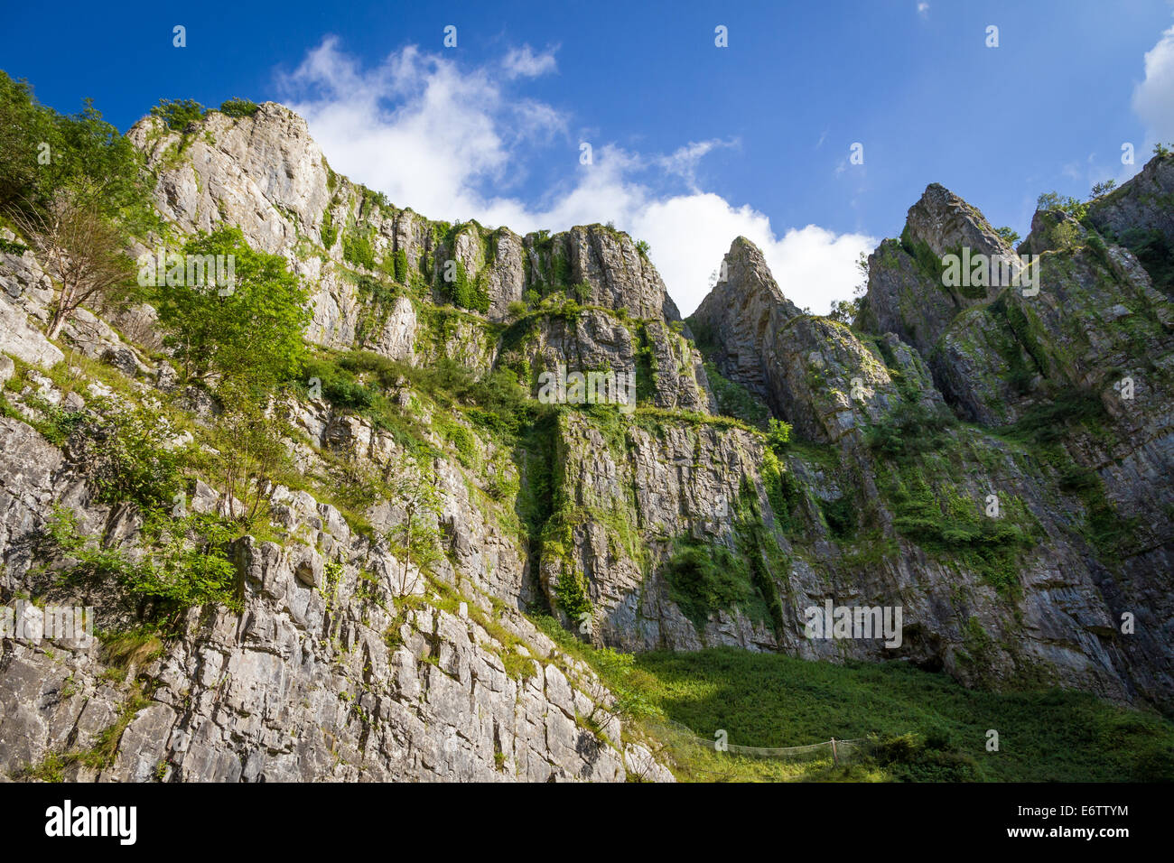 Cheddar Gorge in Cheddar, Somerset. Stock Photo