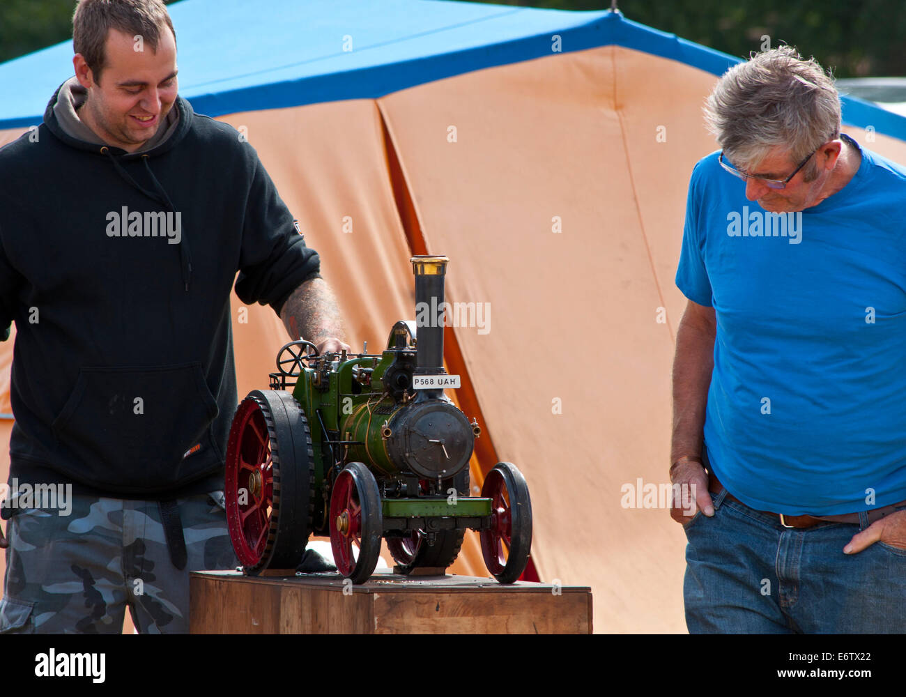 model toy traction engine Stock Photo