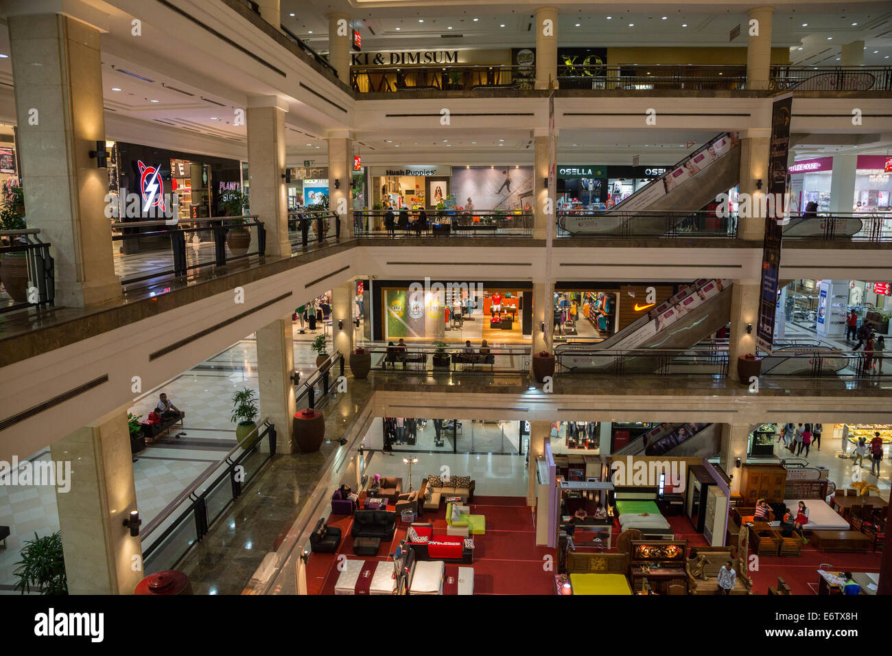 Yogyakarta, Java, Indonesia.  Ambarrukmo Shopping Mall. Stock Photo