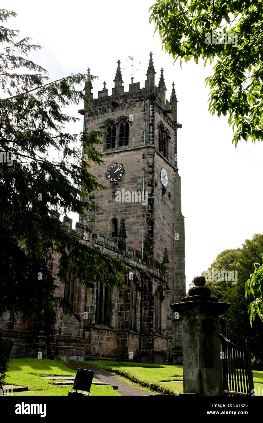 St James the great church at Gawsworth Stock Photo