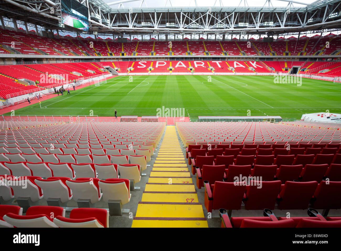 Moscow, Russia - May, 2018: Otkrytie Arena. Home Stadium of Spartak  Football Team Editorial Photo - Image of modern, lukoil: 118124116