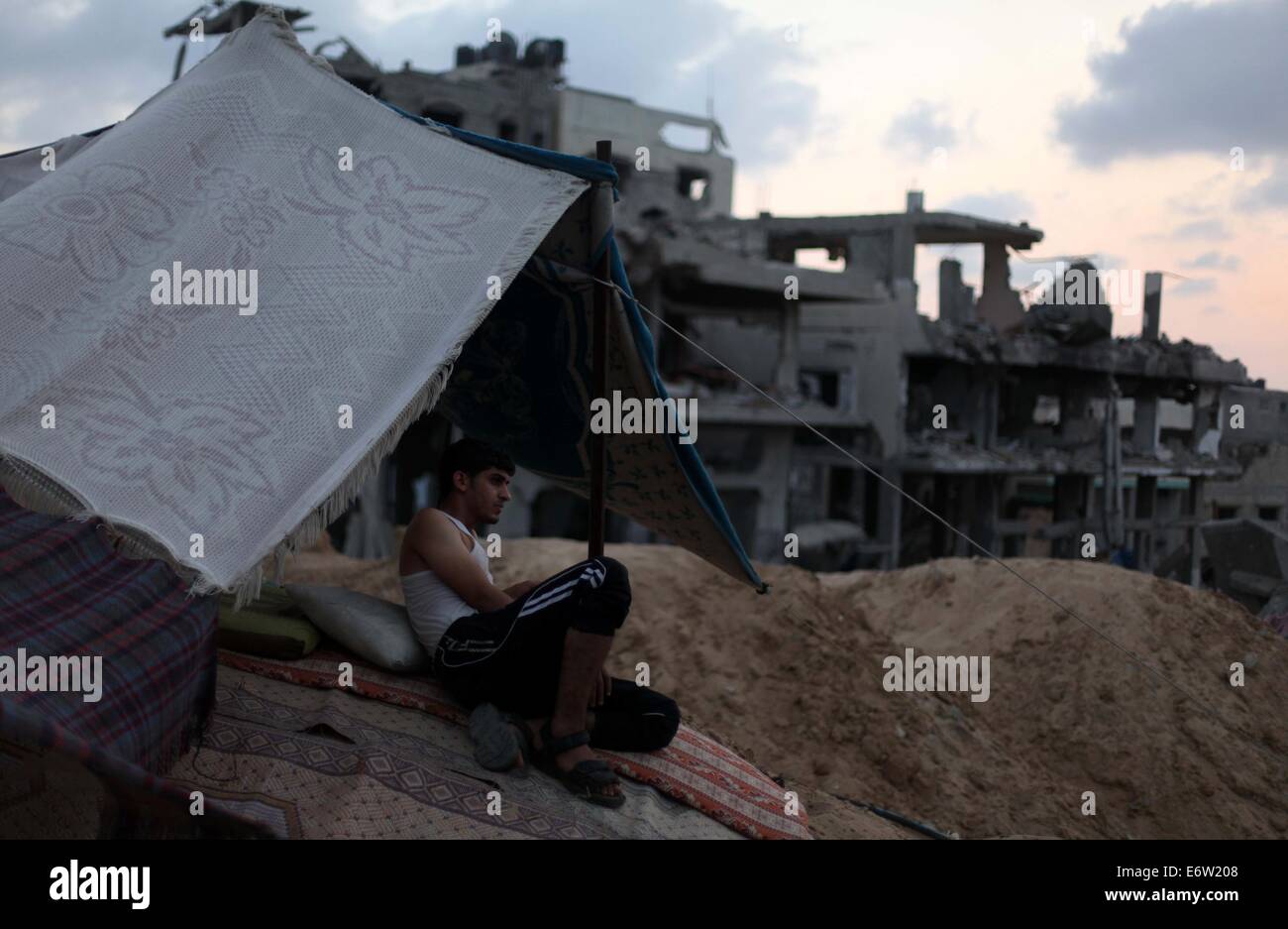 Gaza City, Gaza Strip, Palestinian Territory. 31st Aug, 2014. A ...