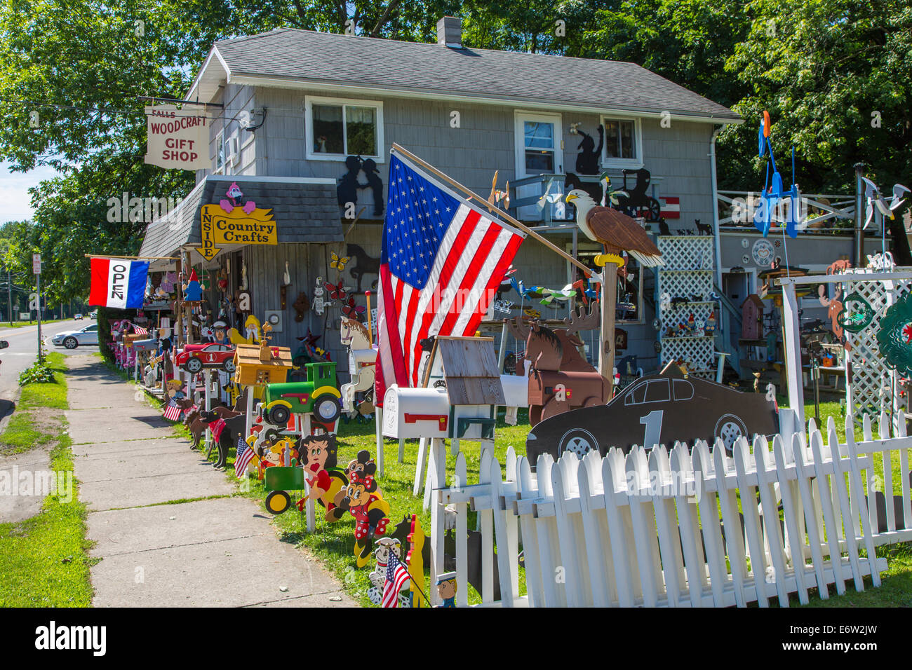 Falls Woodcraft Gift Shop in Montour Falls in the Finger Lakes region