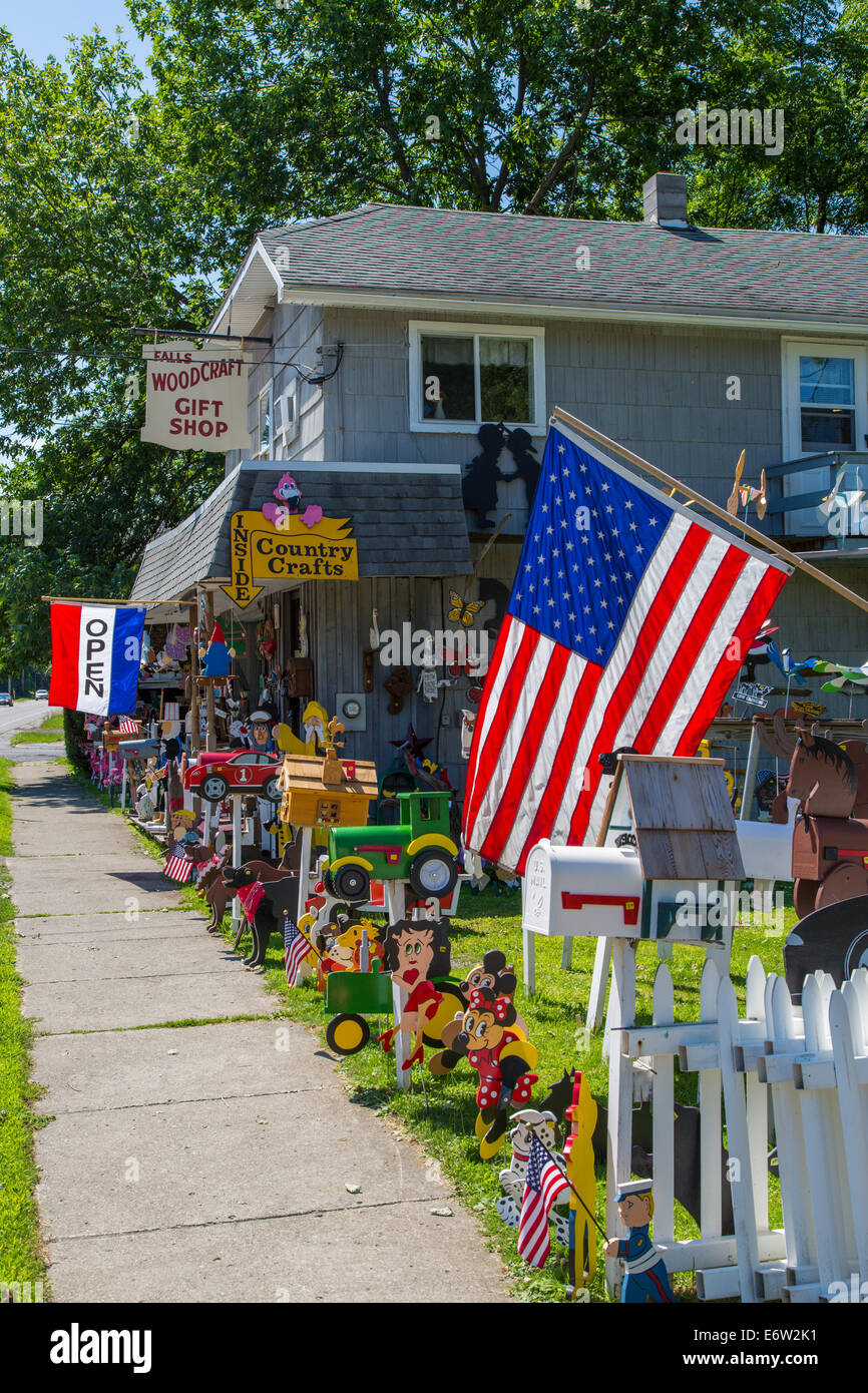 Falls Woodcraft Gift Shop in Montour Falls in the Finger Lakes region