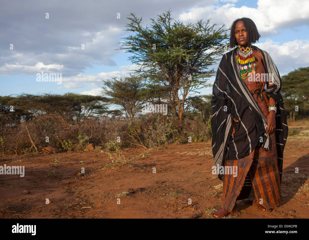 Borana Tribe Woman, Yabelo, Ethiopia Stock Photo