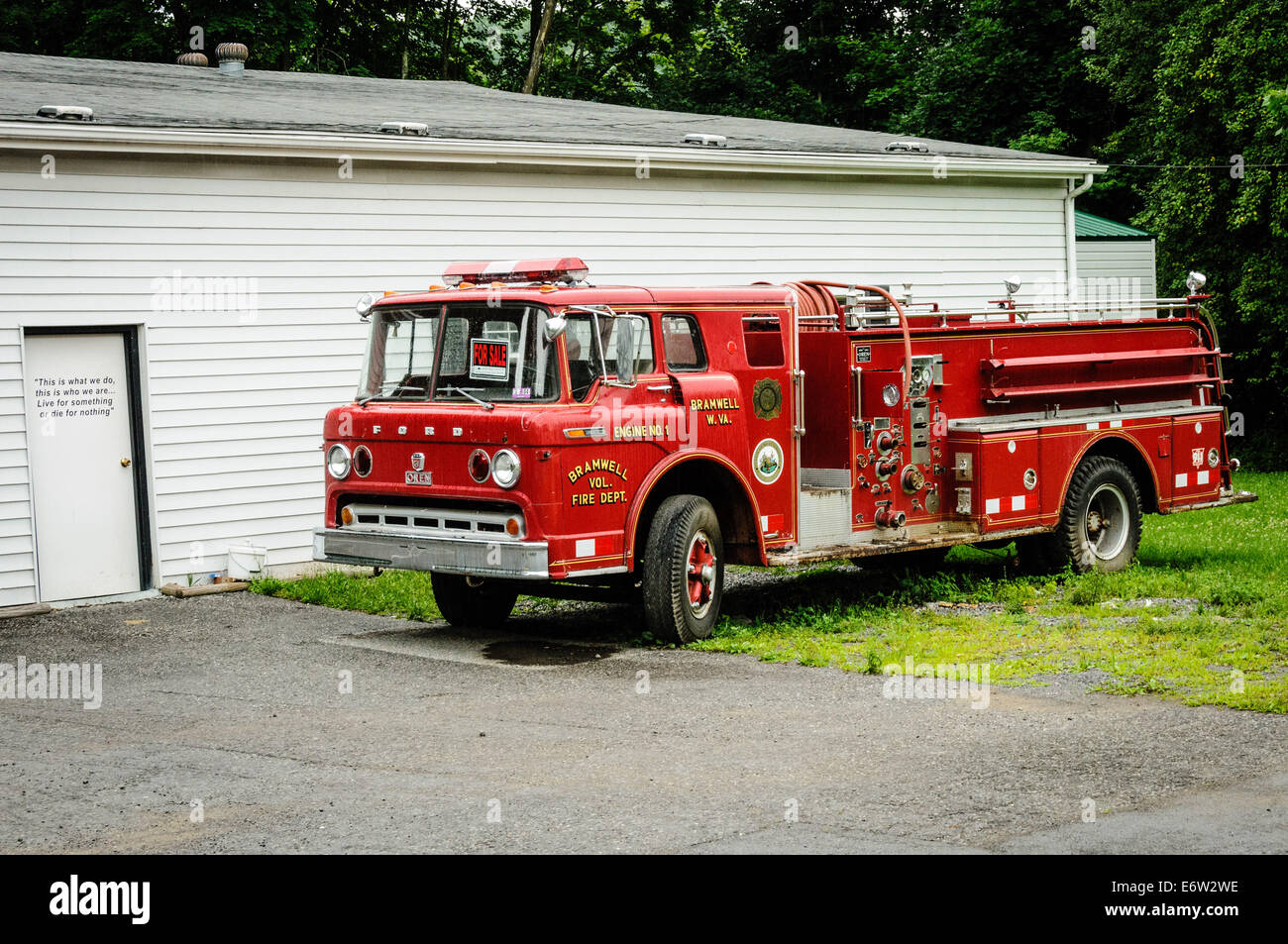 Bramwell Volunteer Fire Department OREN built Ford Fire Truck, Bramwell