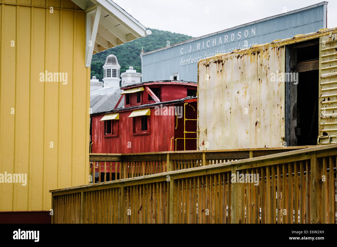 Restored C&O Railroad Depot and Bunkhouse, Marlinton, West Virginia