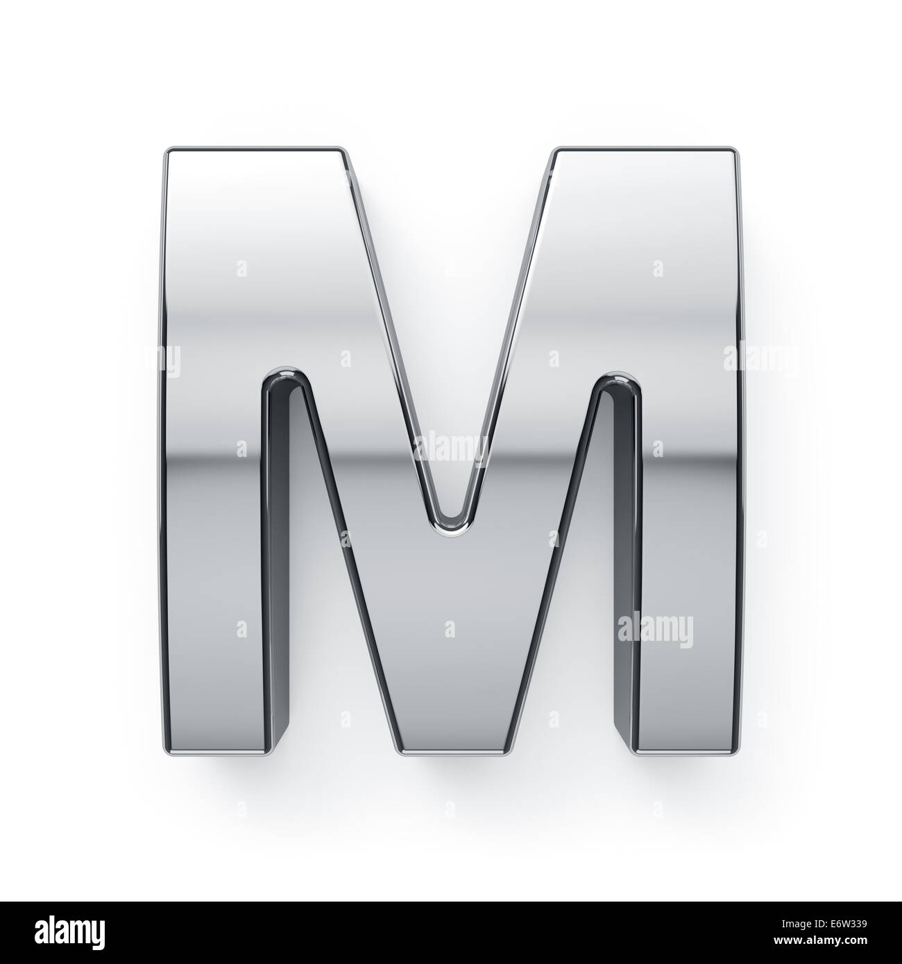 3d silver letter hi-res stock photography and images - Alamy