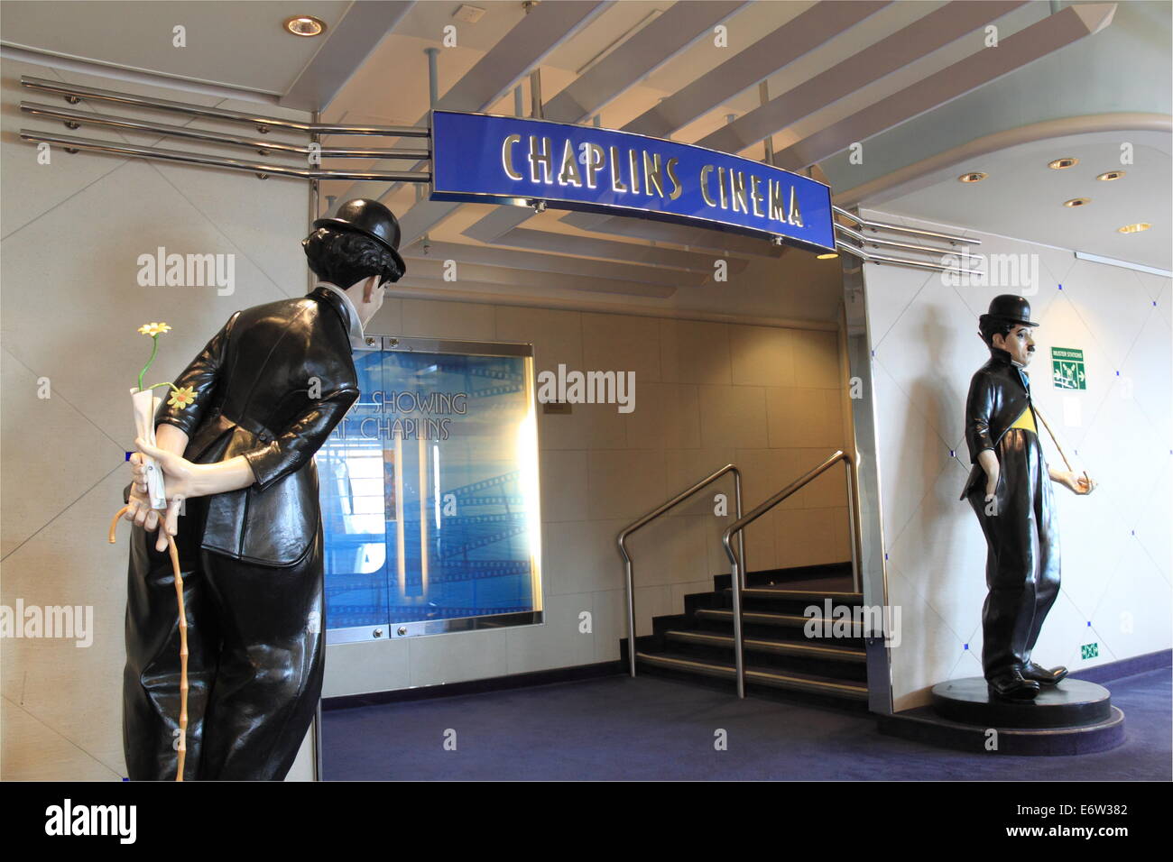 Chaplin's Cinema, P&O Cruises Oriana, Norway 2014 Stock Photo