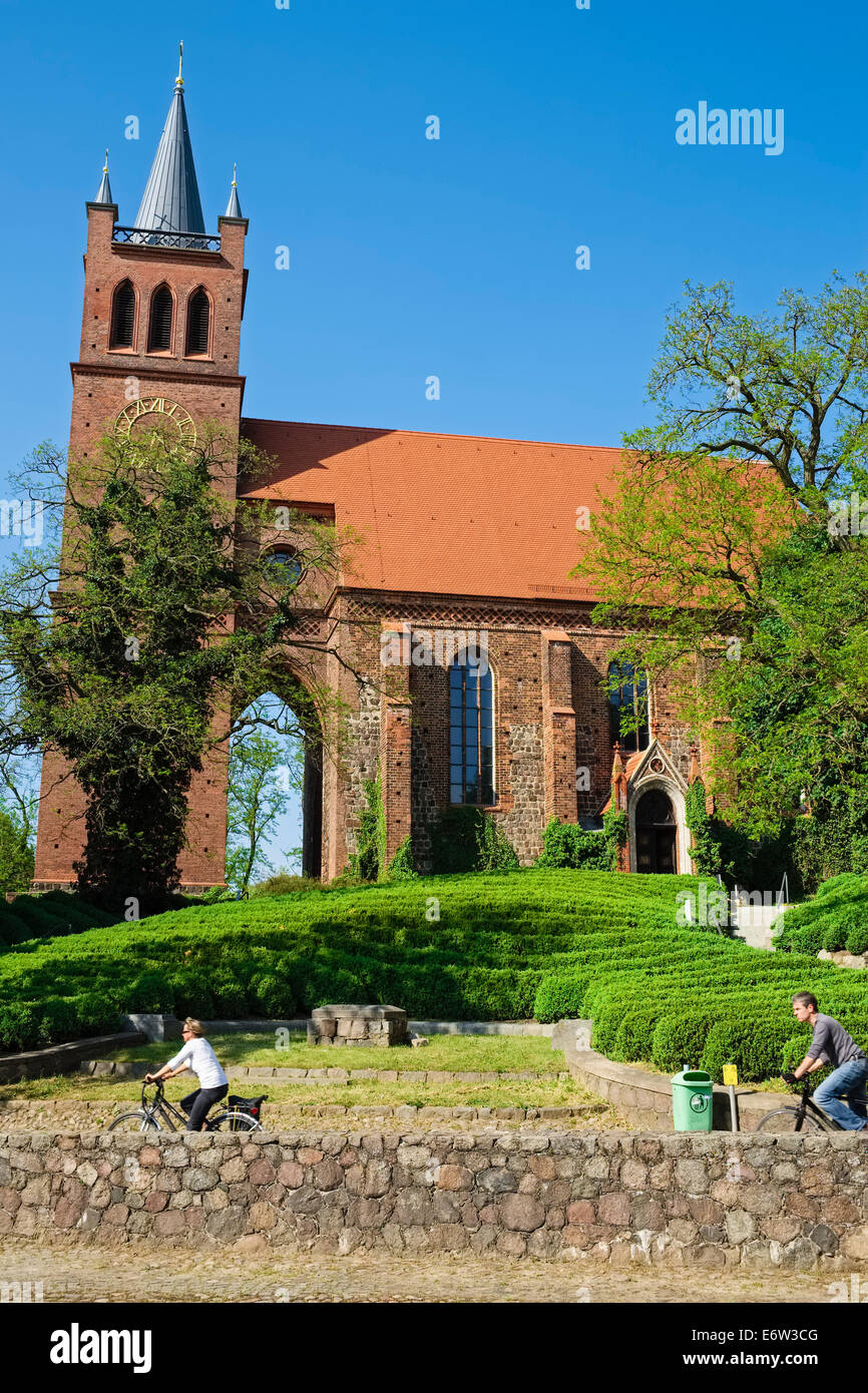 Parish church St. Marien in Muencheberg, Brandenburg, Germany Stock Photo