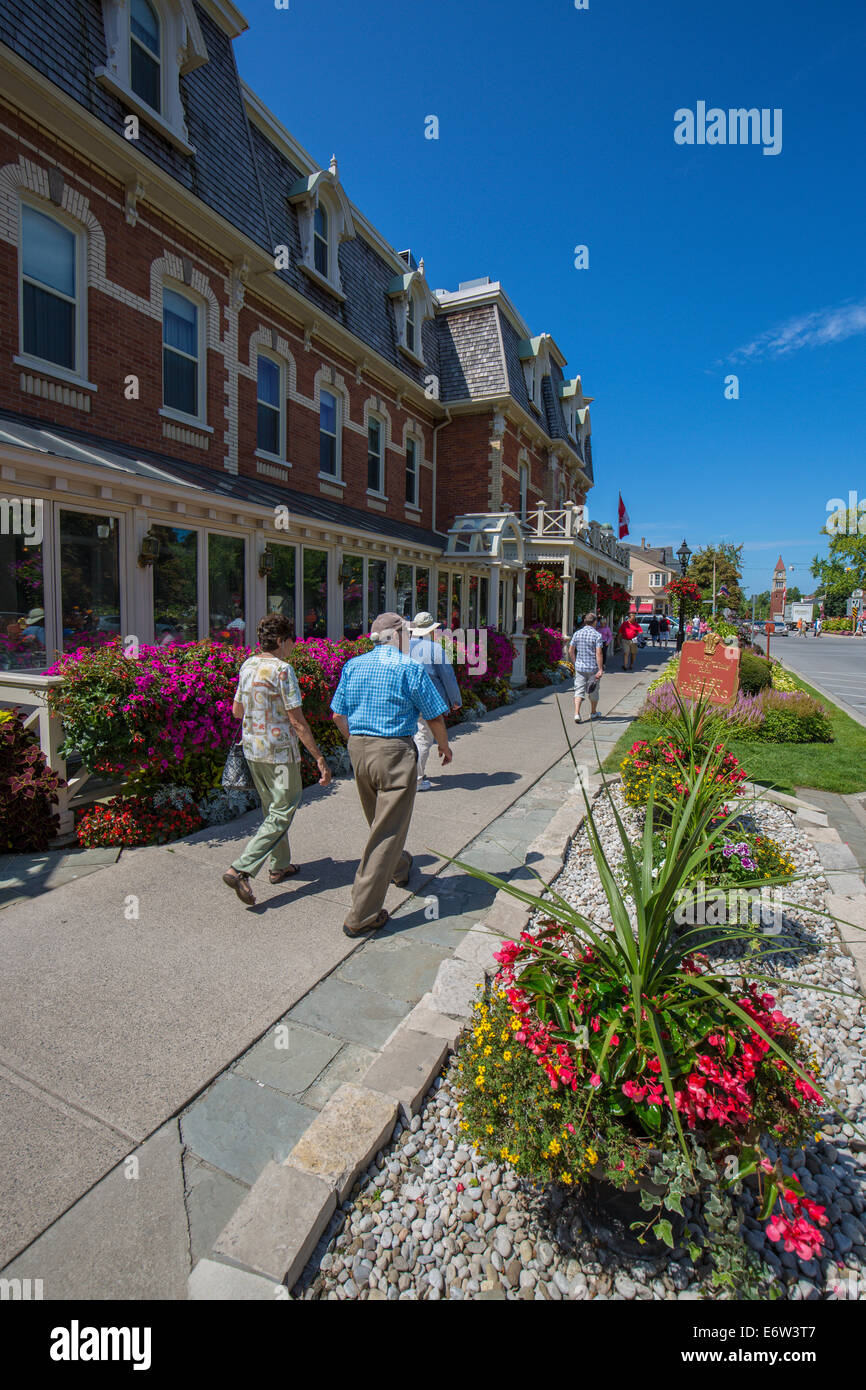 Village of Niagara on the Lake on the Niagara River in Ontario Canada Stock Photo