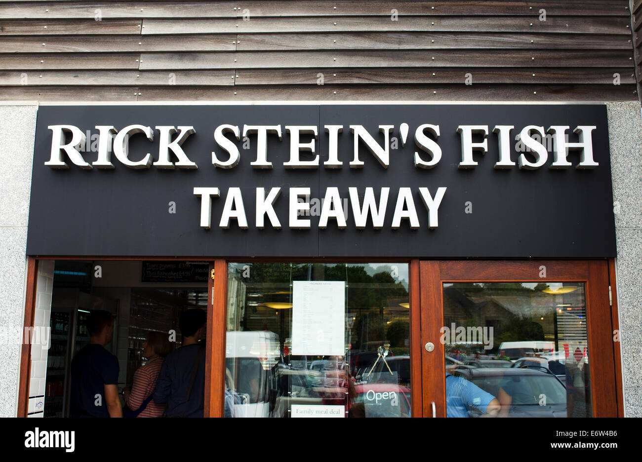 Rick Steins fish takeaway shop in Falmouth, Cornwall, UK Stock Photo