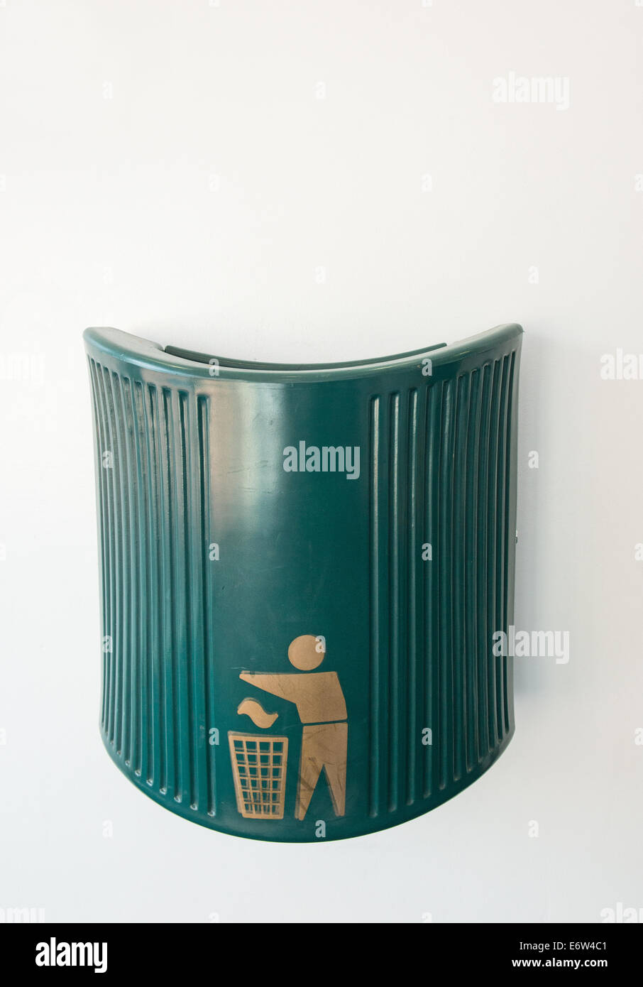 A wall mounted litter bin Stock Photo Alamy