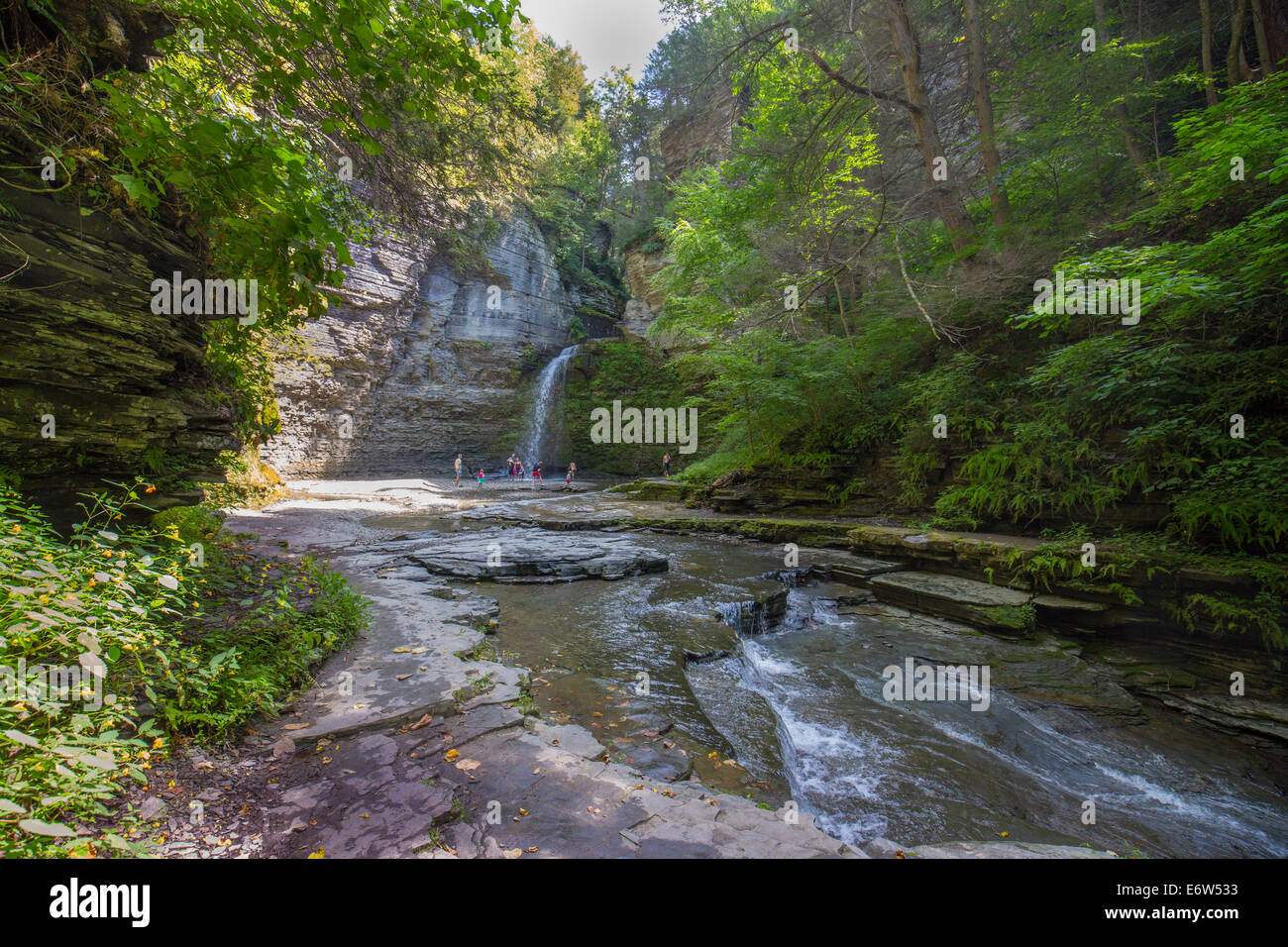 Eagle Cliff Falls in Havanna Glen in the town of Montour Falls in the