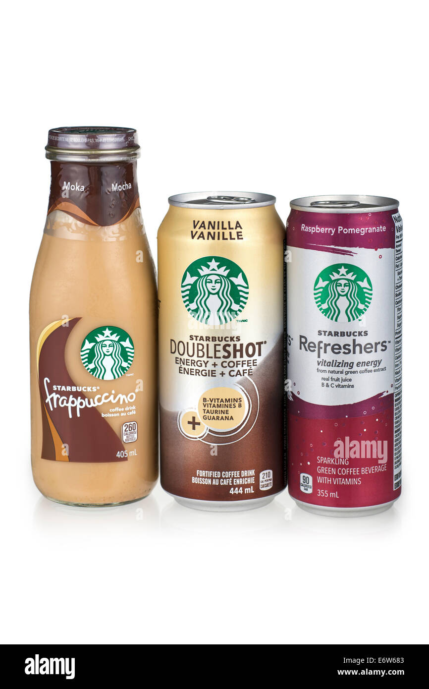 Starbucks Mixed Beverages Stock Photo