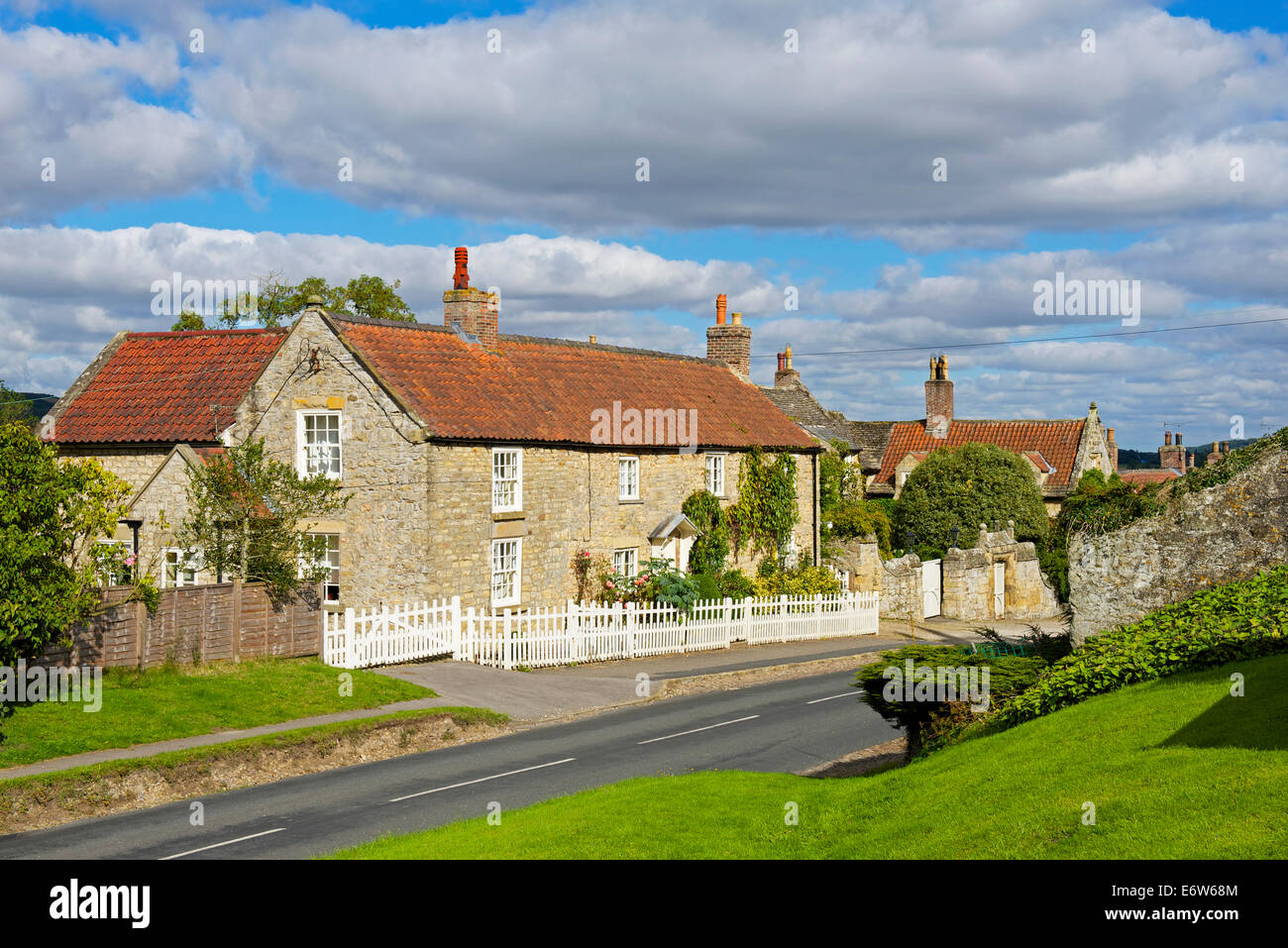 The village of Coxwold, North Yorkshire, England UK Stock Photo