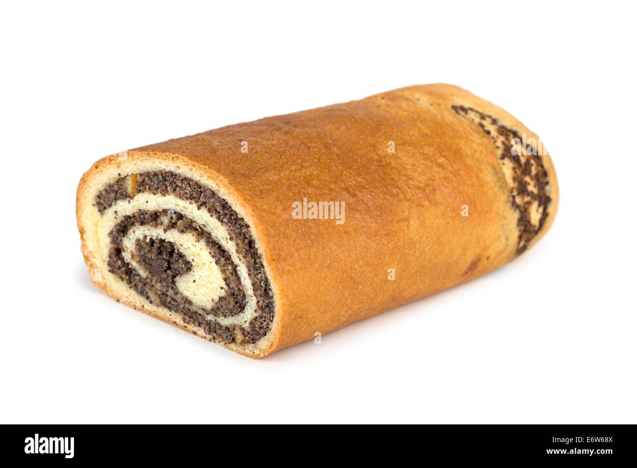 Poppy Seed Roll, Poppy Seed Roll Cut Out Stock Photo