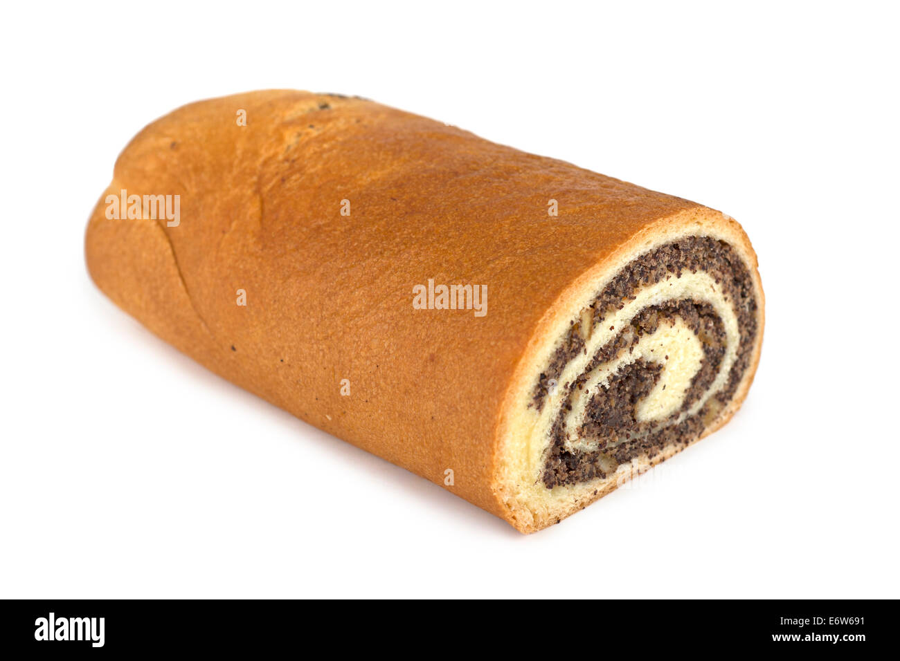 Poppy Seed Roll, Poppy Seed Roll Cut Out Stock Photo