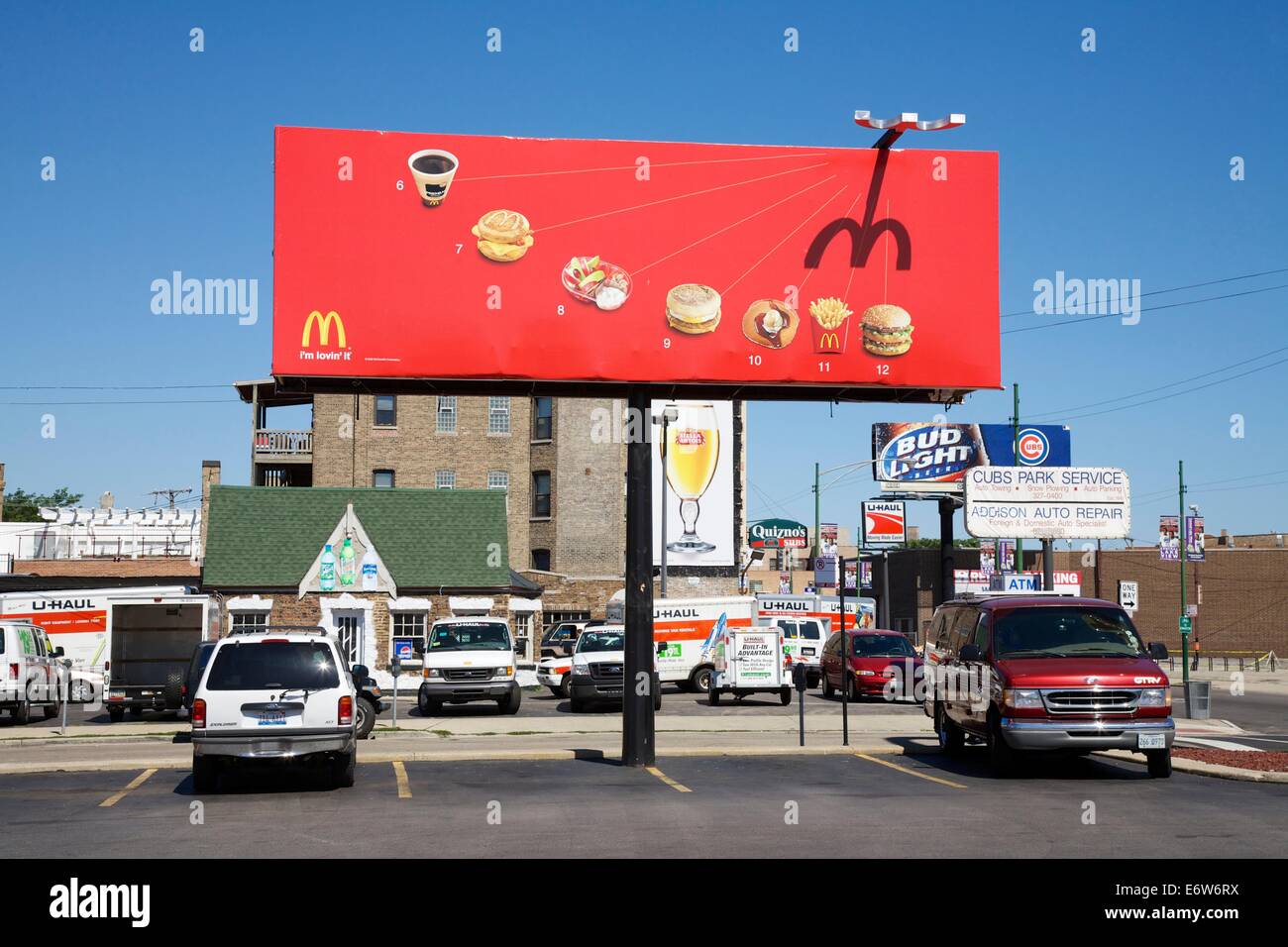 McDonald's billboard designed to function as a sundial. Chicago, 2006 ...
